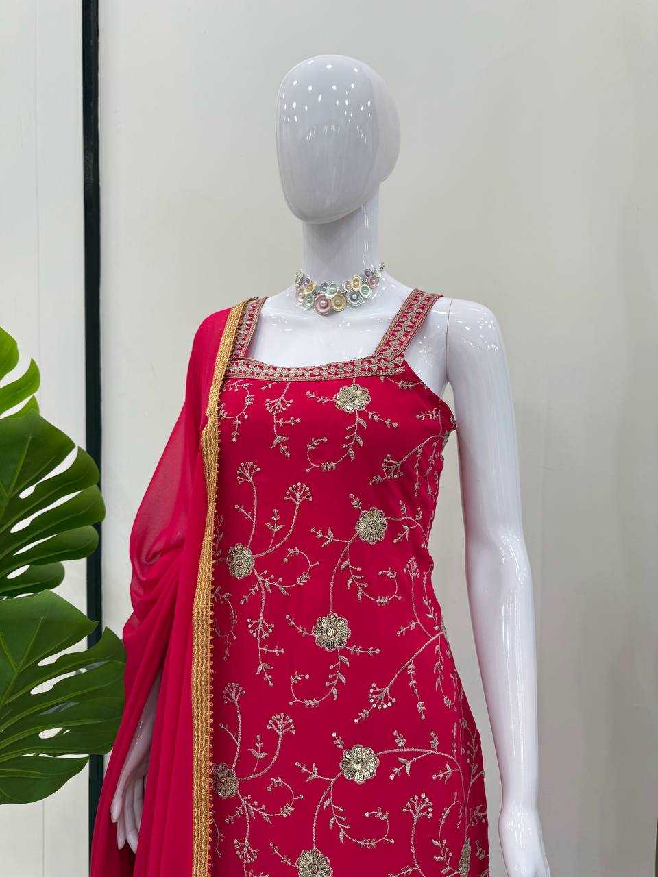 Ynf Faux Georgette RIN162 5855 Suits & Dresses Wholesale Ladies Suits Sharara Salwar Suits Bridal Wedding Dresses Manufacturer