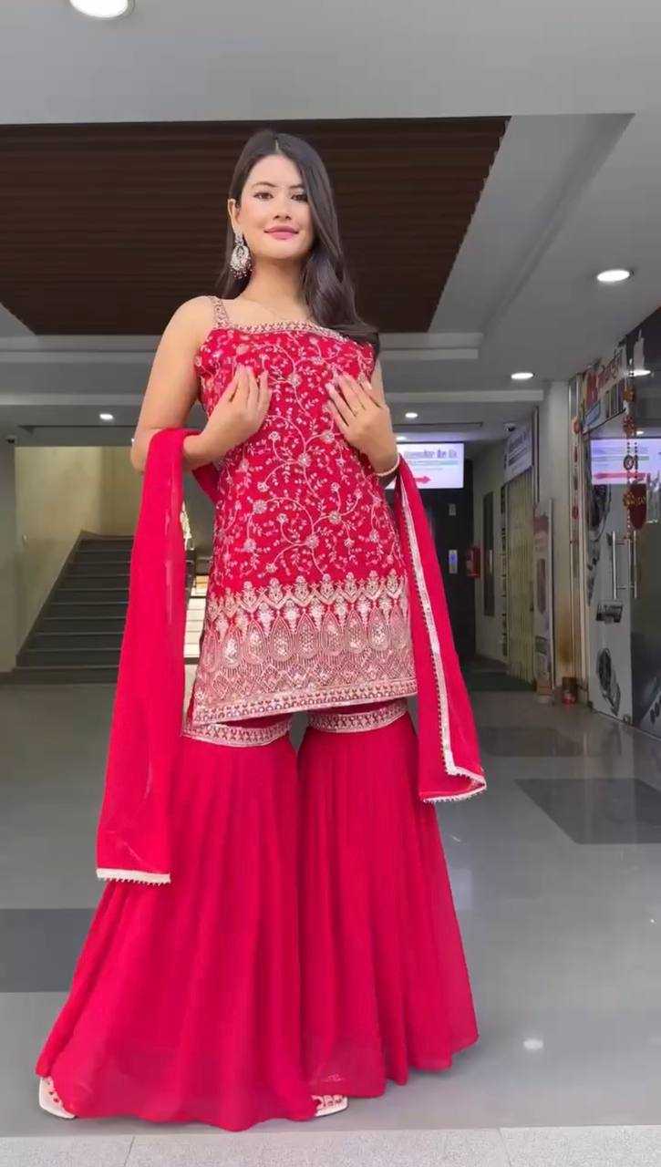 Ynf Faux Georgette RIN162 5855 Suits & Dresses Wholesale Ladies Suits Sharara Salwar Suits Bridal Wedding Dresses Manufacturer