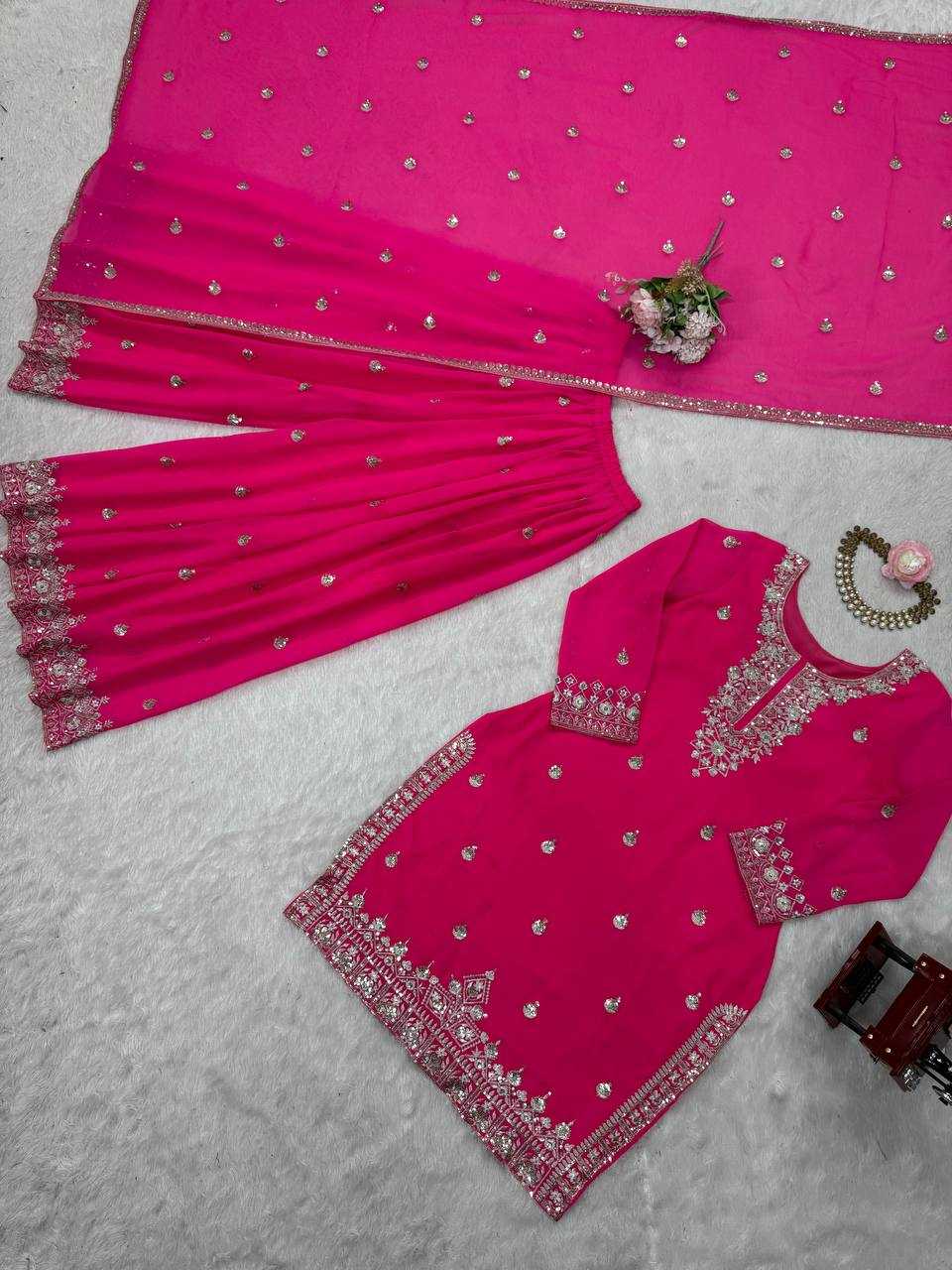 Ynf Faux Georgette RIN162 5884 Suits & Dresses Wholesale Sharara Salwar Suits Embroidery Suits Anarkali Suits Manufacturer