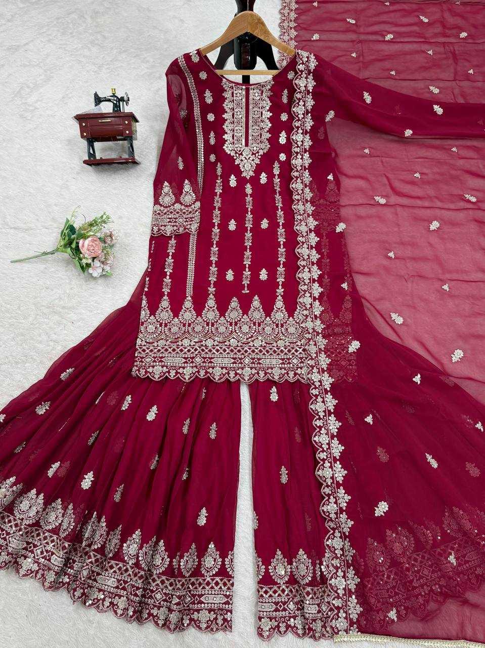 Ynf Faux Georgette RIN162 5885 Suits & Dresses Wholesale Georgette Suit Ladies Silk Suit Designer Suits Manufacturer