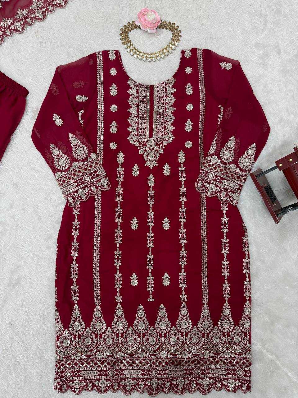 Ynf Faux Georgette RIN162 5885 Suits & Dresses Wholesale Georgette Suit Ladies Silk Suit Designer Suits Manufacturer