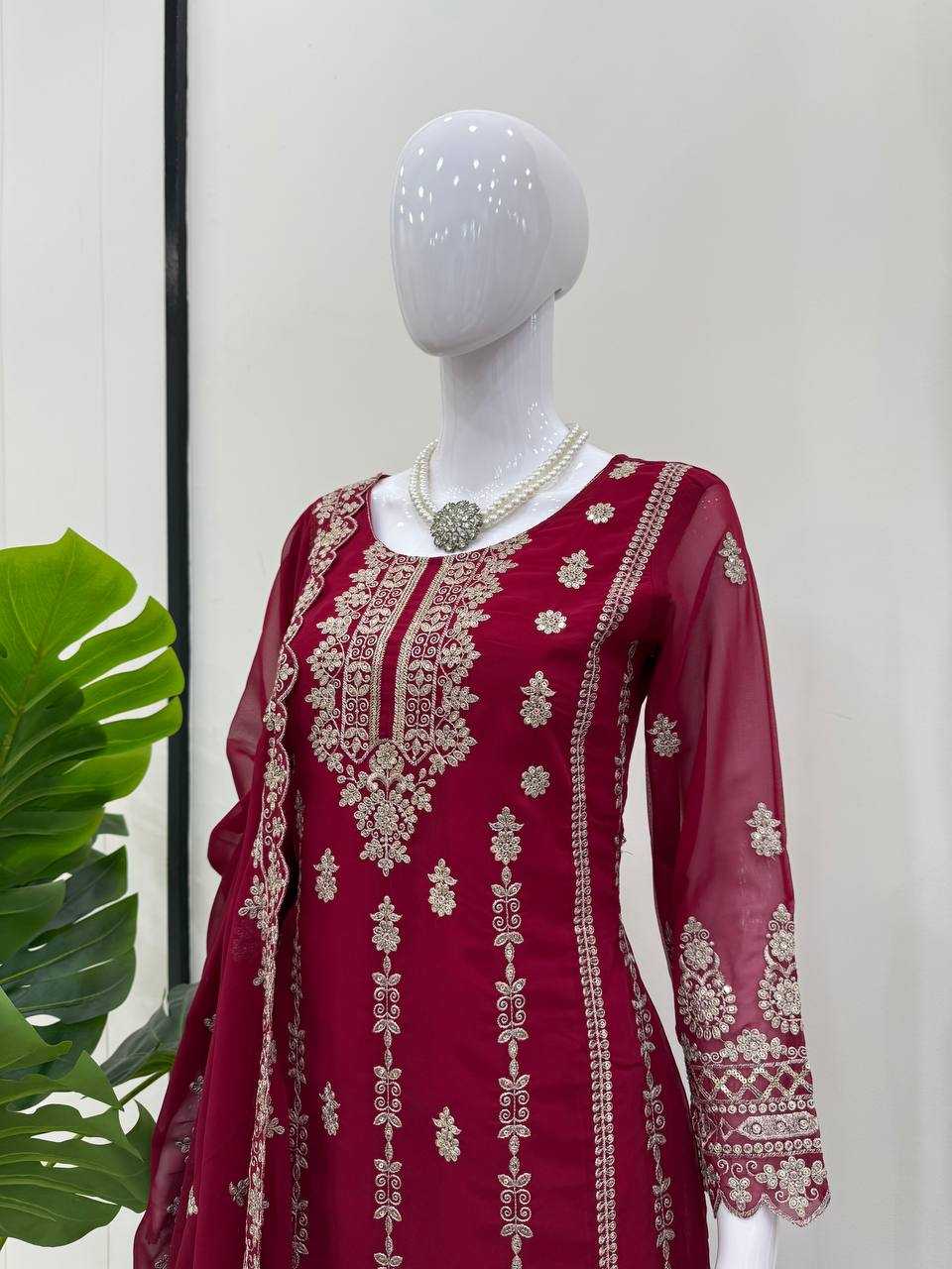 Ynf Faux Georgette RIN162 5885 Suits & Dresses Wholesale Georgette Suit Ladies Silk Suit Designer Suits Manufacturer