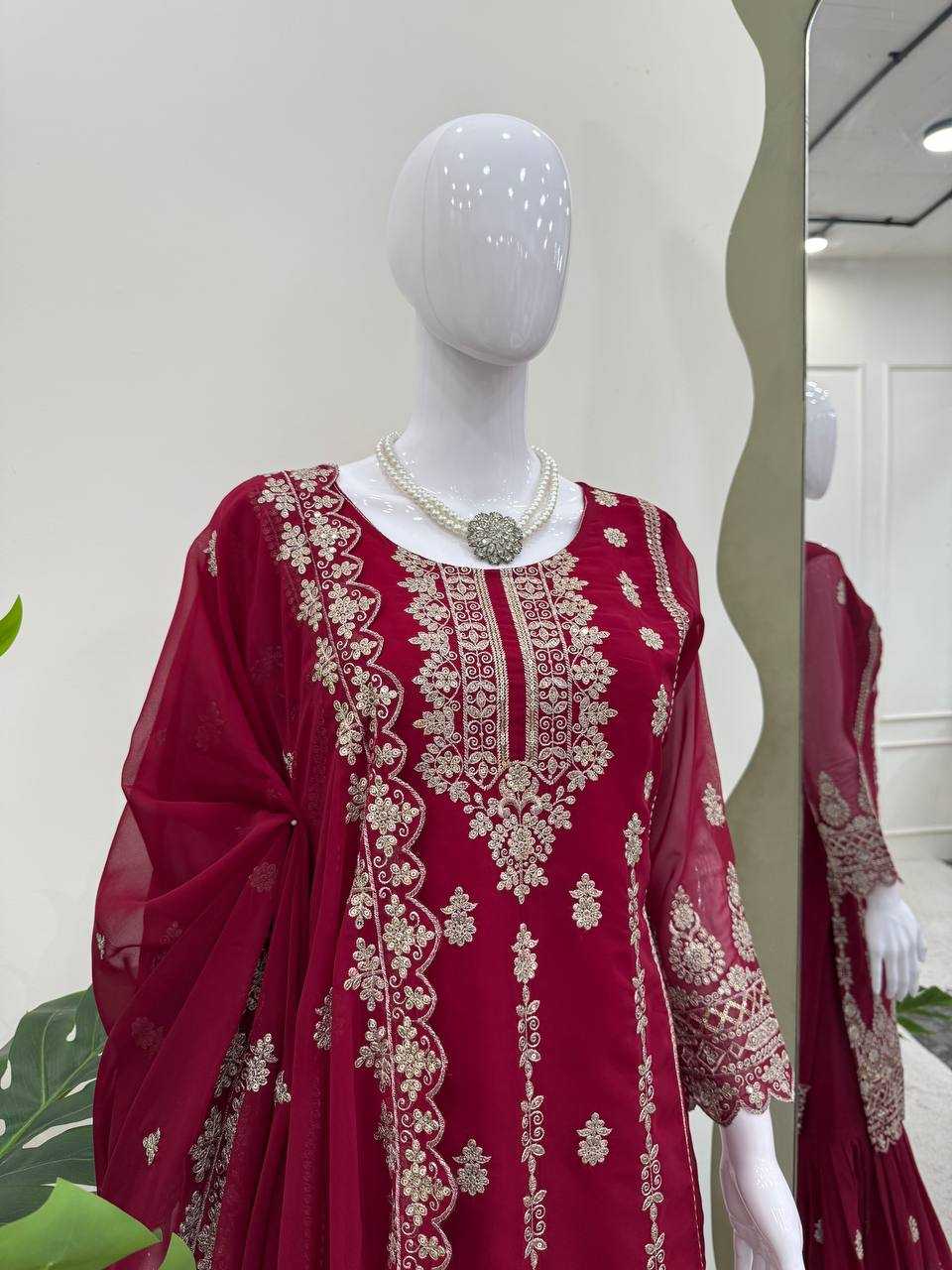 Ynf Faux Georgette RIN162 5885 Suits & Dresses Wholesale Georgette Suit Ladies Silk Suit Designer Suits Manufacturer