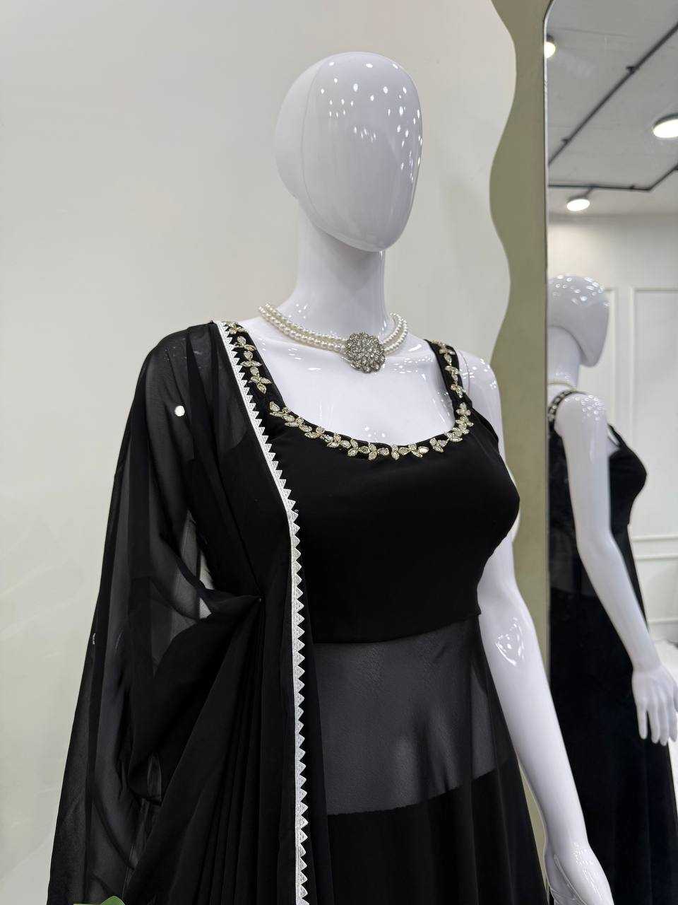 Ynf Faux Georgette RIN162 5889 Suits & Dresses Western Wears Wedding Collections Wholesale Palazzo Suit Georgette Suit Party wear suits Manufacturer