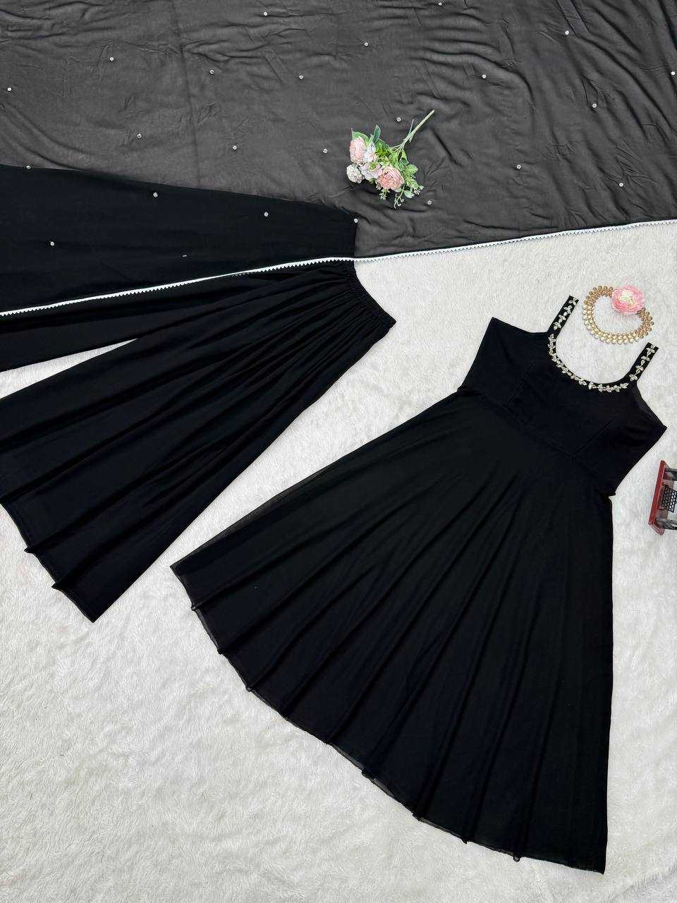 Ynf Faux Georgette RIN162 5889 Suits & Dresses Western Wears Wedding Collections Wholesale Palazzo Suit Georgette Suit Party wear suits Manufacturer