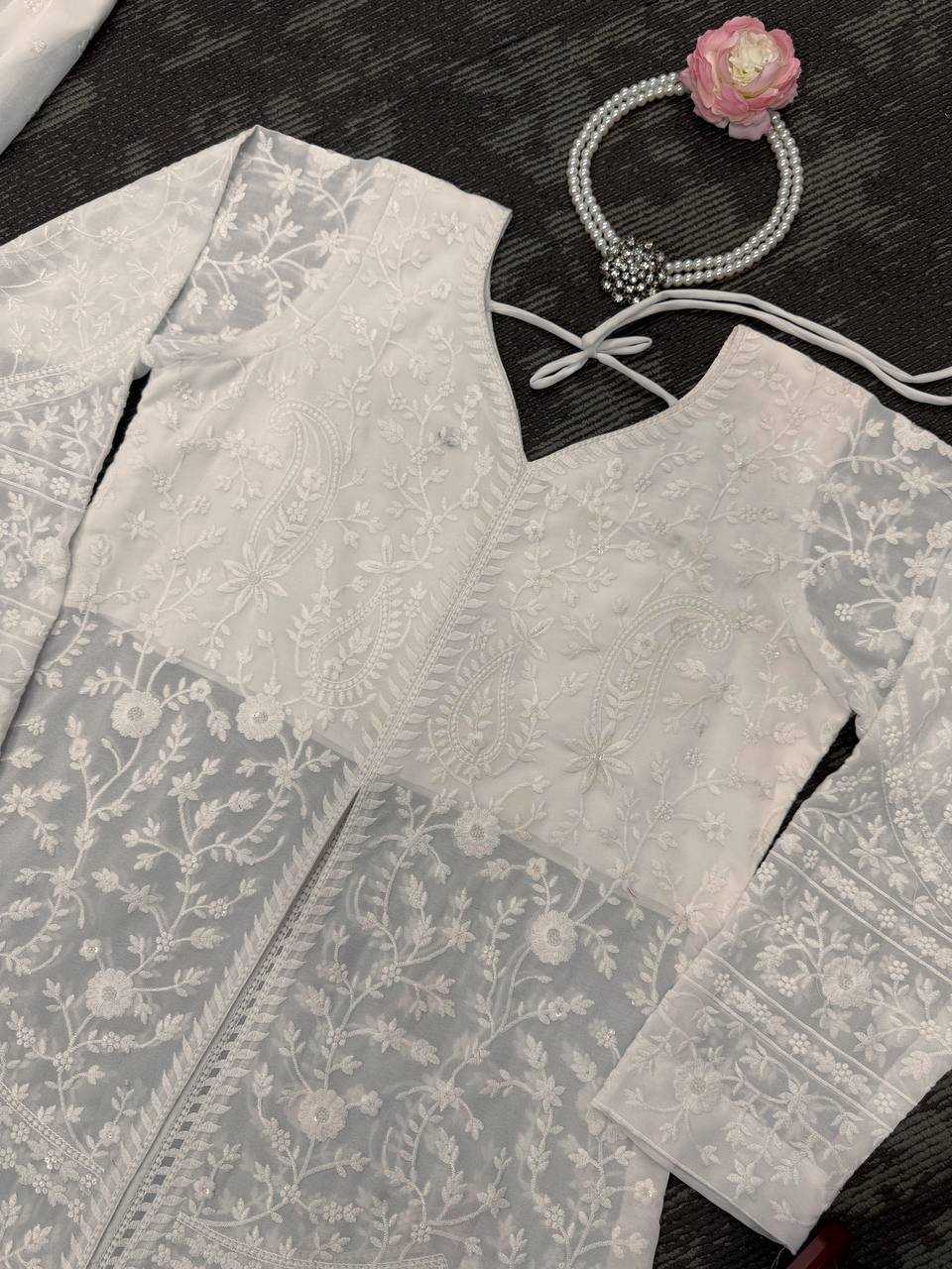 Ynf Faux Georgette RIN162 5891 Suits & Dresses Wedding Collections Festive Collections Wholesale Palazzo Suit Georgette Suit Wedding Outfits Manufacturer