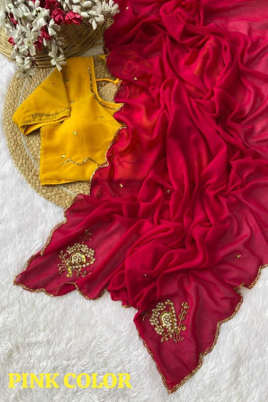 Ynf Faux Georgette RIN171 565 Sarees Wholesale Designer Sarees Fancy Sarees Manufacturer