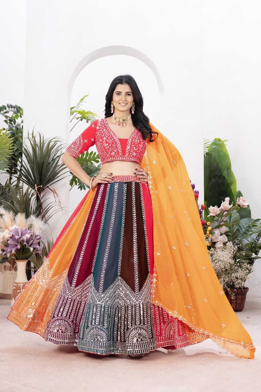 Ynf Faux Georgette RIN197 3001 Lehengas Wholesale Designer Lehenga Bridal Lehenga Wedding Lehenga Manufacturer