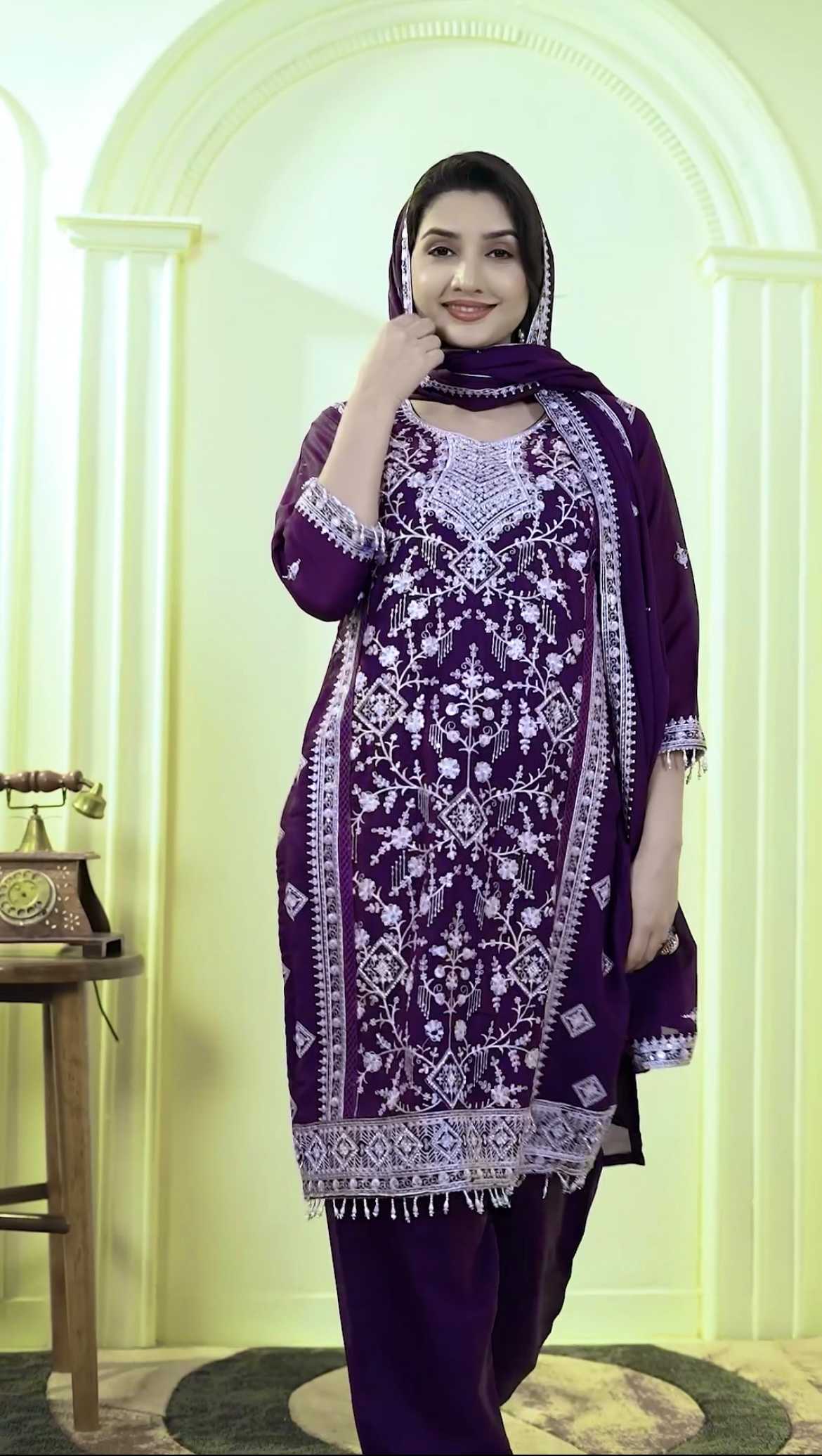 Ynf Faux Georgette RIN197 4719 Suits & Dresses Wholesale Embroidery Suits Party wear suits Designer Suits Manufacturer
