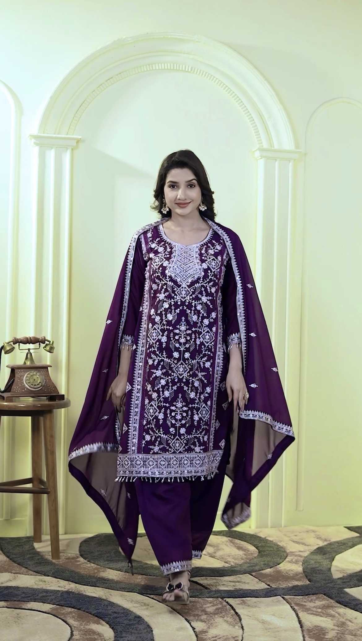 Ynf Faux Georgette RIN197 4719 Suits & Dresses Wholesale Embroidery Suits Party wear suits Designer Suits Manufacturer
