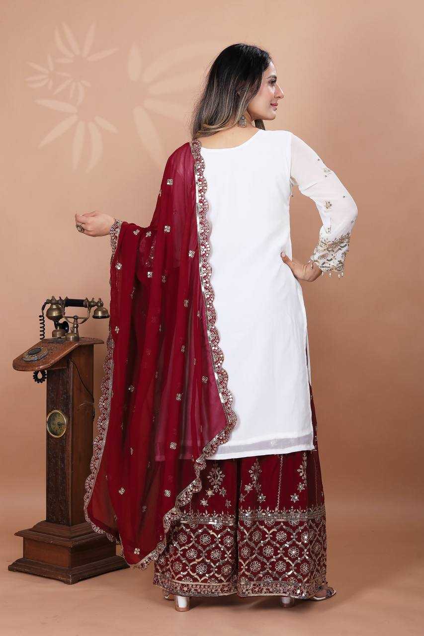 Ynf Faux Georgette RIN197 4764 Suits & Dresses Wholesale Embroidery Suits Palazzo Suit Designer Suits Manufacturer