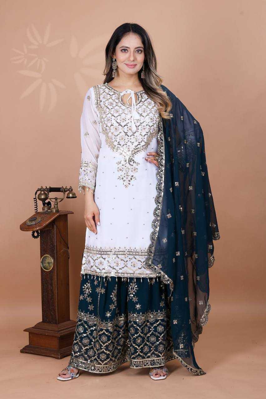 Ynf Faux Georgette RIN197 4764 Suits & Dresses Wholesale Embroidery Suits Palazzo Suit Designer Suits Manufacturer