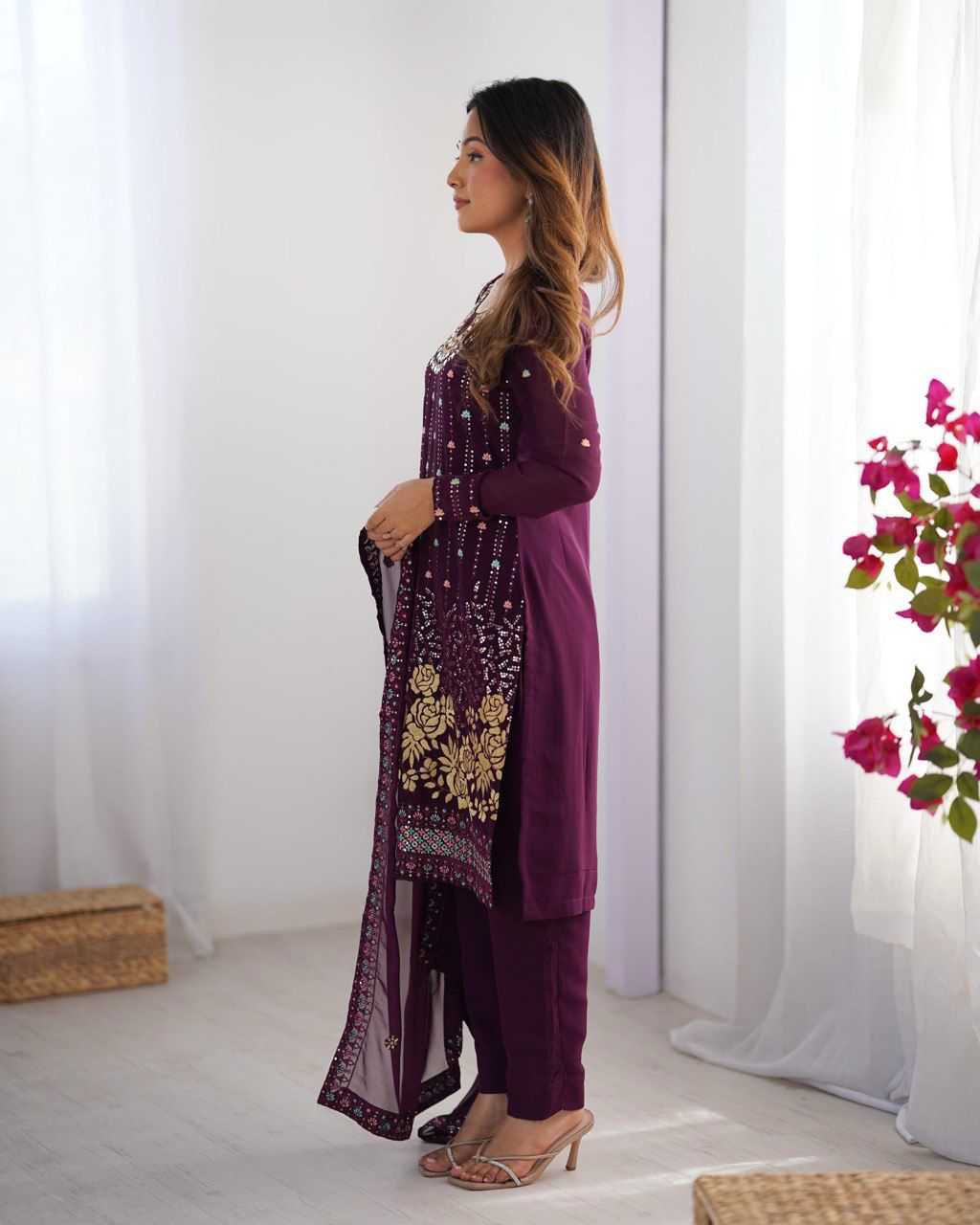 Ynf Faux Georgette RIN197 4813 Suits & Dresses Wholesale Party wear suits Bridal Suits Designer Suits Manufacturer