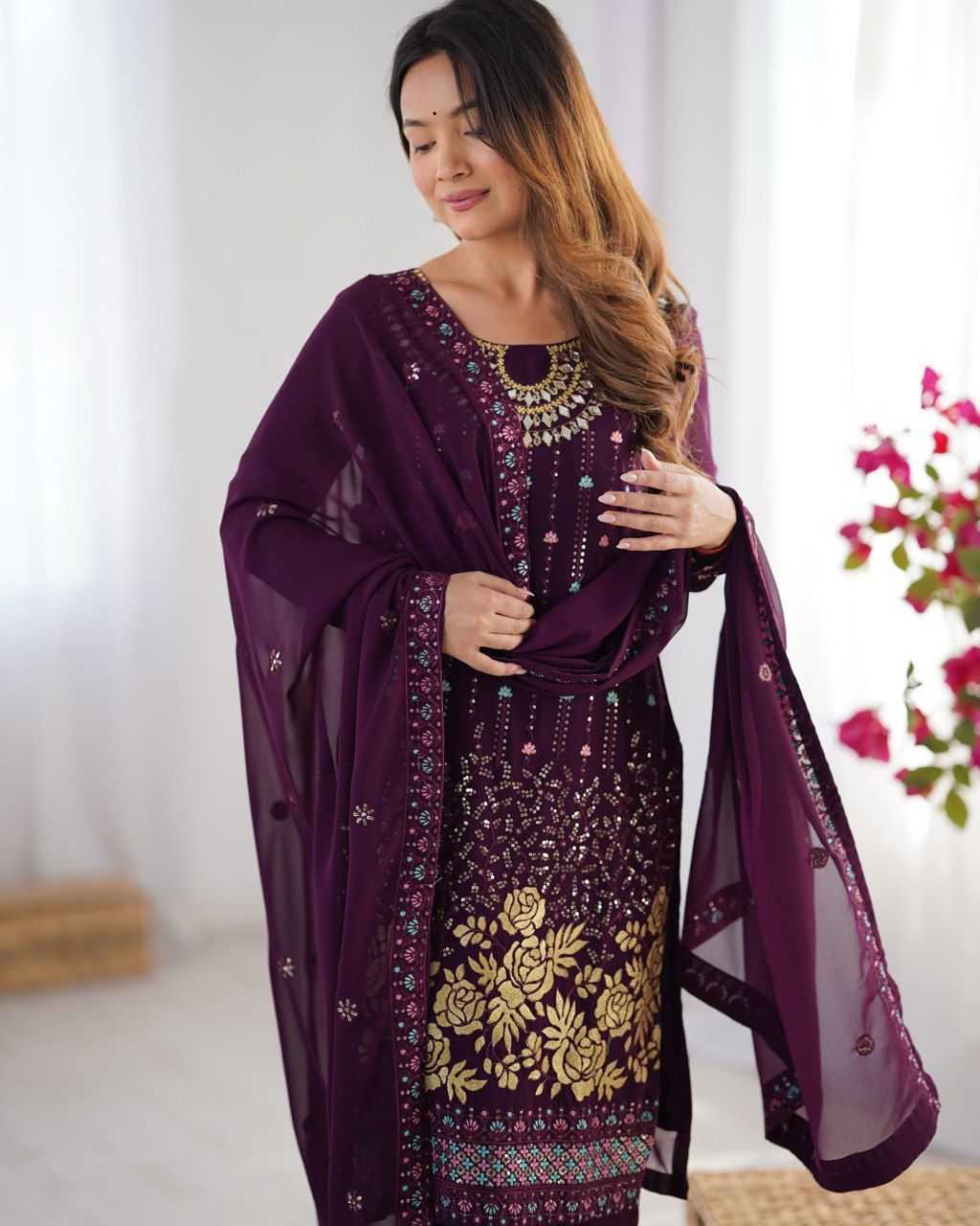 Ynf Faux Georgette RIN197 4813 Suits & Dresses Wholesale Party wear suits Bridal Suits Designer Suits Manufacturer