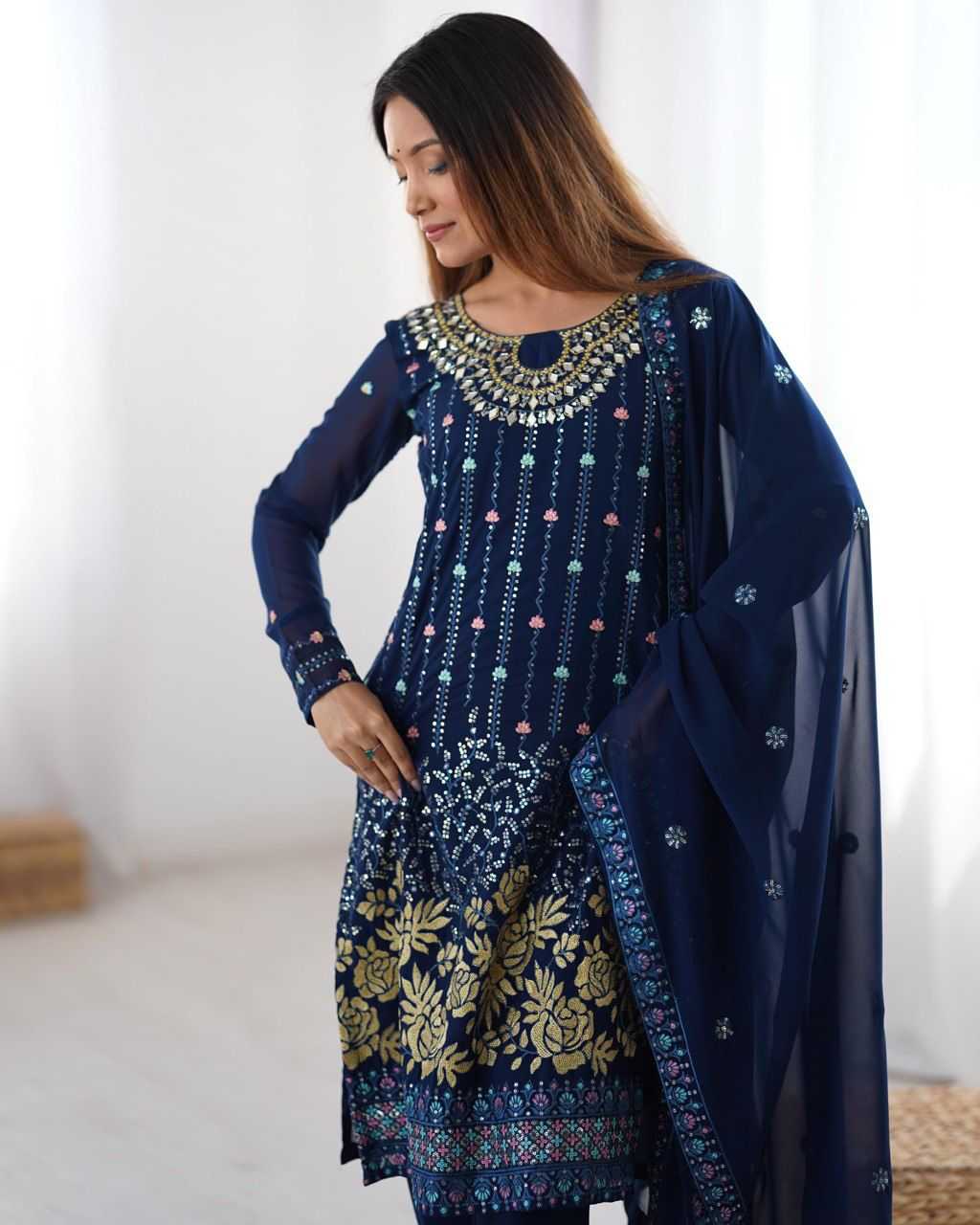 Ynf Faux Georgette RIN197 4813 Suits & Dresses Wholesale Party wear suits Bridal Suits Designer Suits Manufacturer