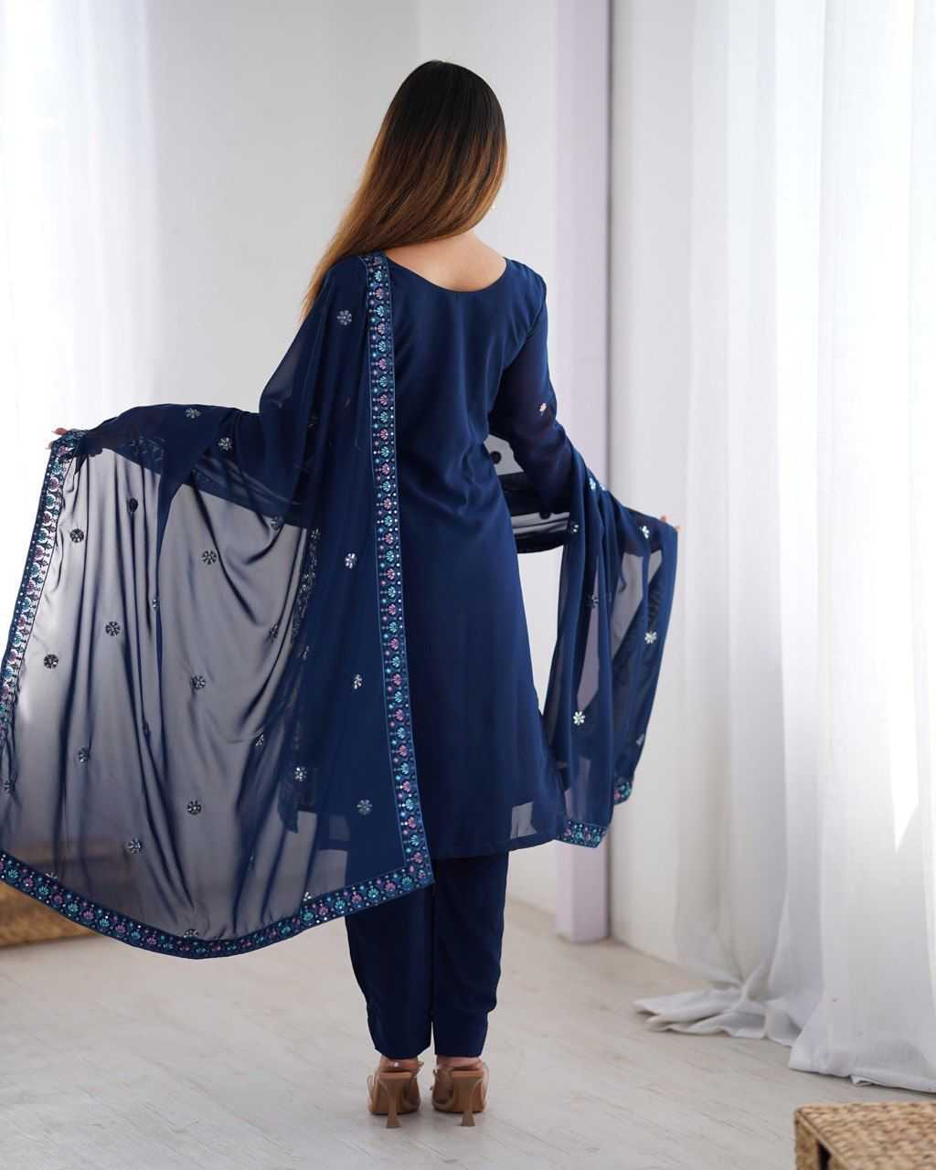 Ynf Faux Georgette RIN197 4813 Suits & Dresses Wholesale Party wear suits Bridal Suits Designer Suits Manufacturer