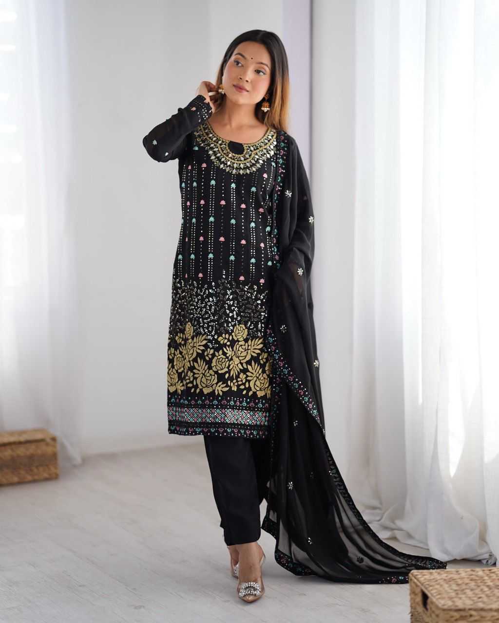 Ynf Faux Georgette RIN197 4813 Suits & Dresses Wholesale Party wear suits Bridal Suits Designer Suits Manufacturer