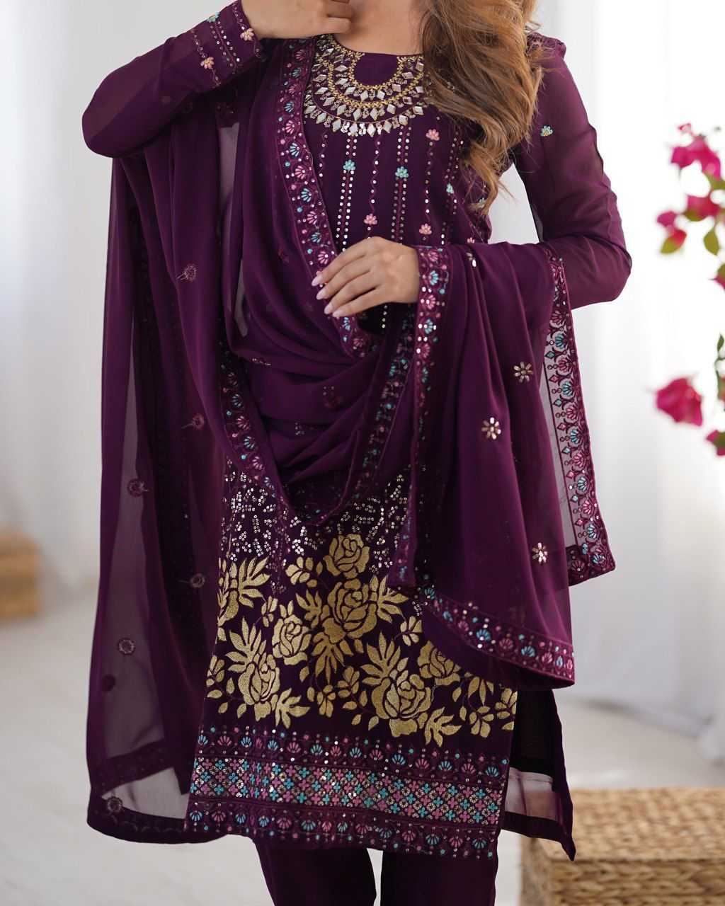 Ynf Faux Georgette RIN197 4813 Suits & Dresses Wholesale Party wear suits Bridal Suits Designer Suits Manufacturer