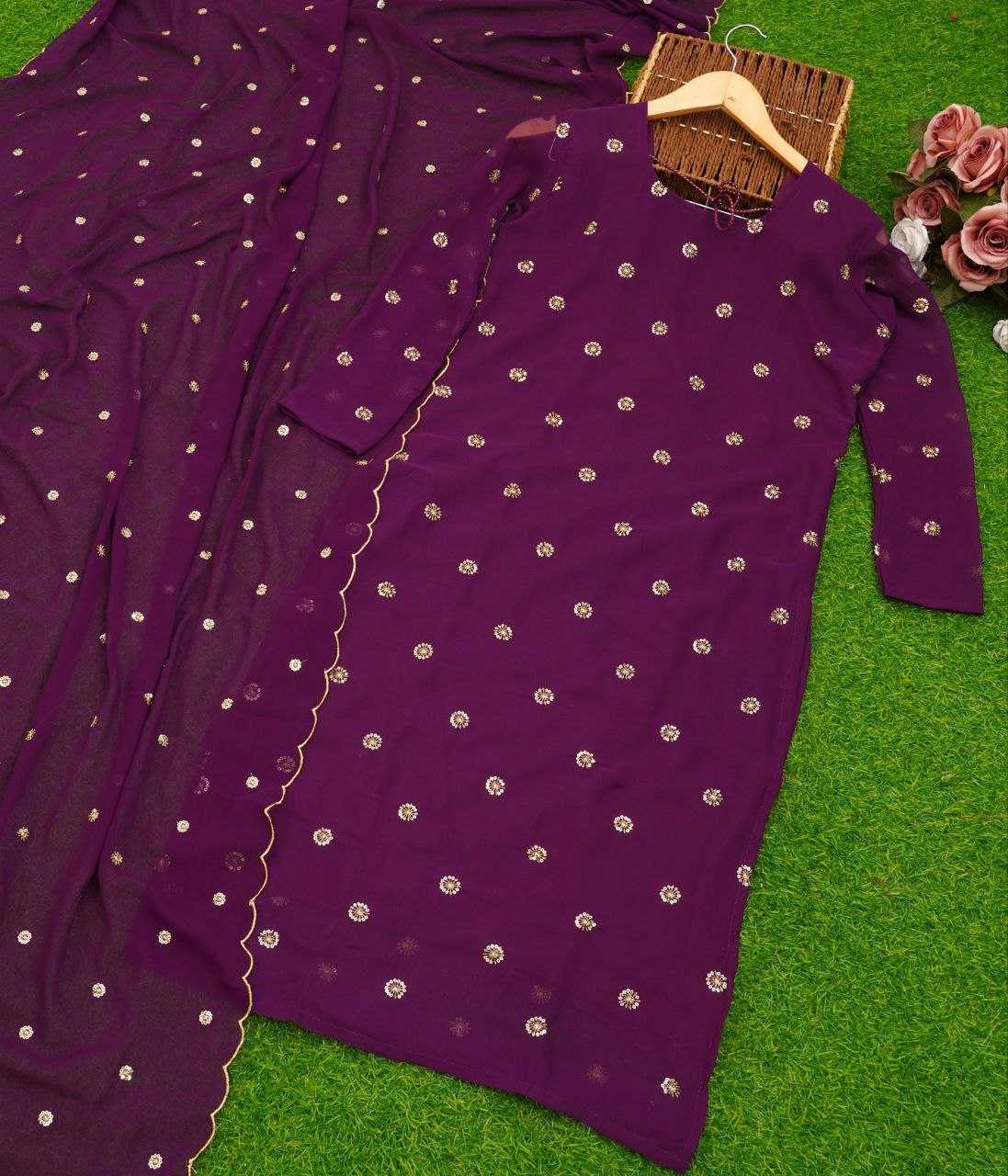 Ynf Faux Georgette RIN226 MICRO Kurti Wholesale Fancy Kurti Embroidered Kurtis Manufacturer