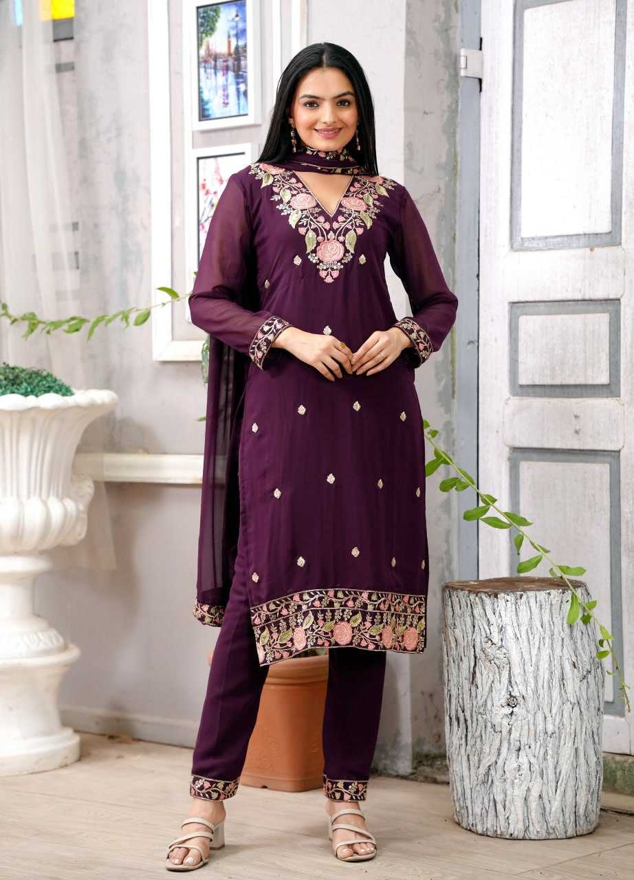 Ynf Faux Georgette RIN232 77 Suits & Dresses Wholesale Embroidery Suits Designer Suits Manufacturer