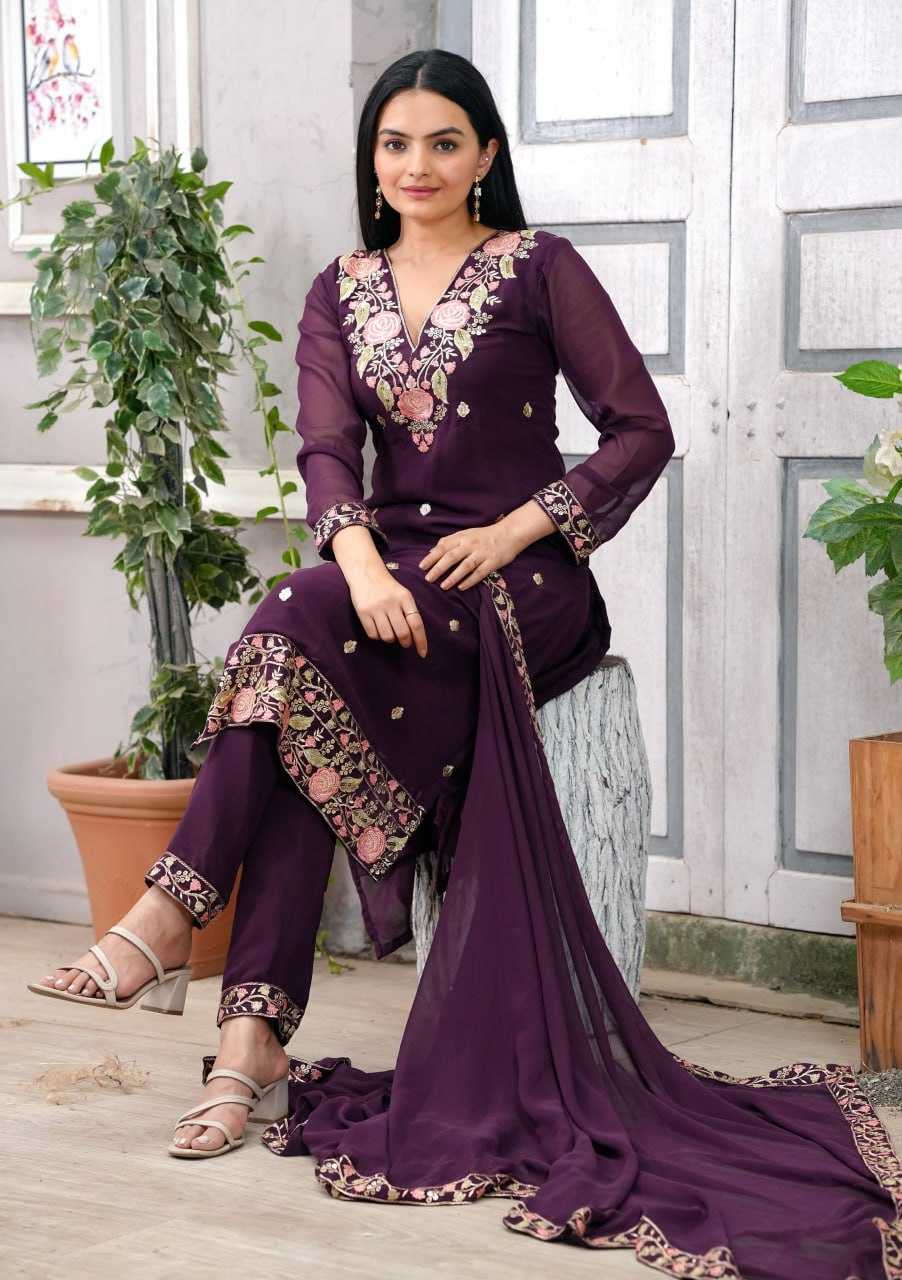 Ynf Faux Georgette RIN232 77 Suits & Dresses Wholesale Embroidery Suits Designer Suits Manufacturer