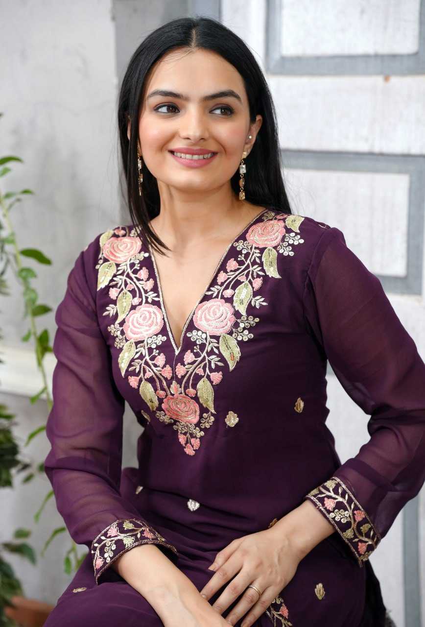 Ynf Faux Georgette RIN232 77 Suits & Dresses Wholesale Embroidery Suits Designer Suits Manufacturer