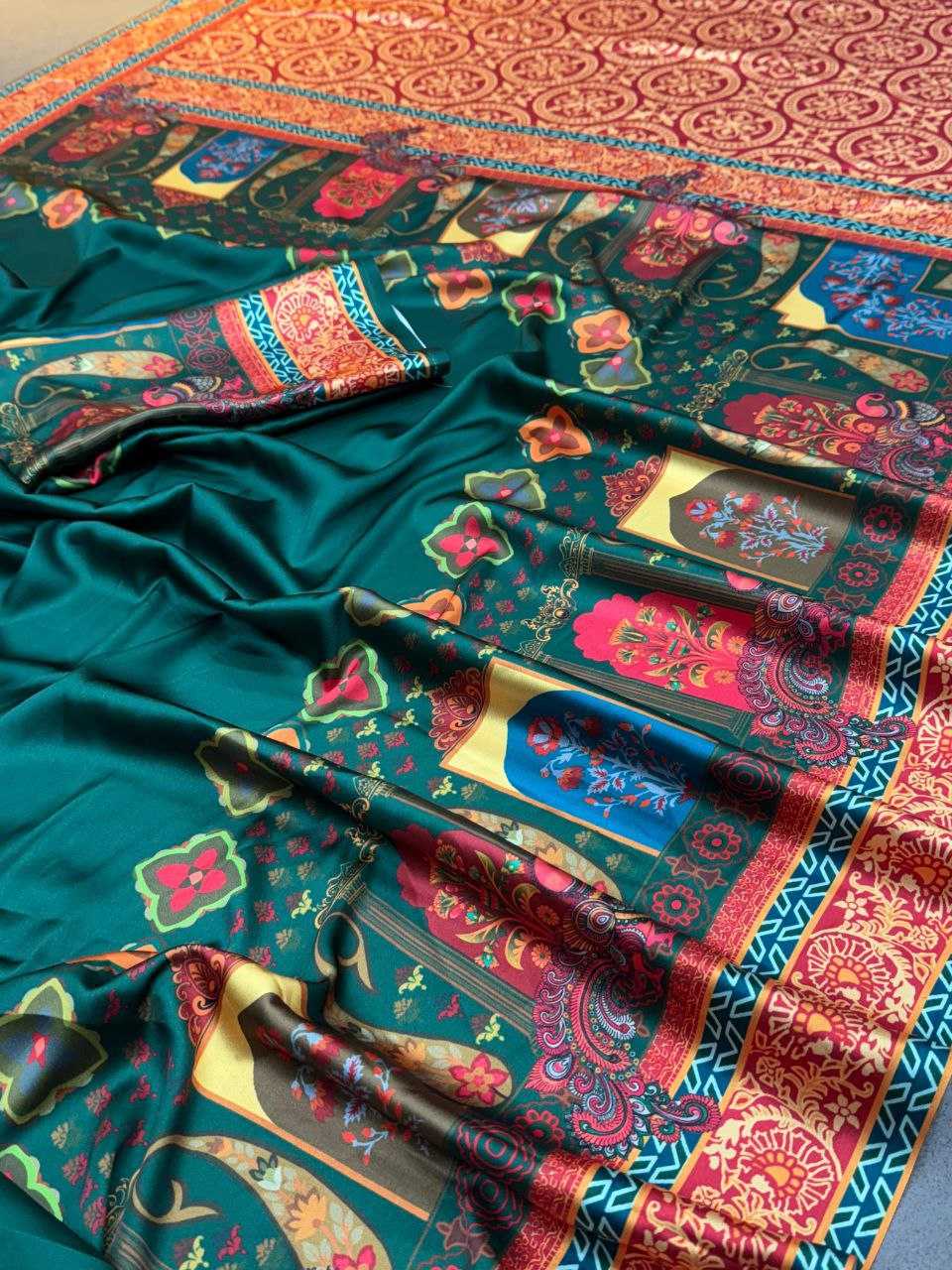 Ynf Gajji Silk KESH495 302 Sarees Wedding Collections Festive Collections Wholesale Printed Sarees Silk Sarees Sarees With Blouse Manufacturer