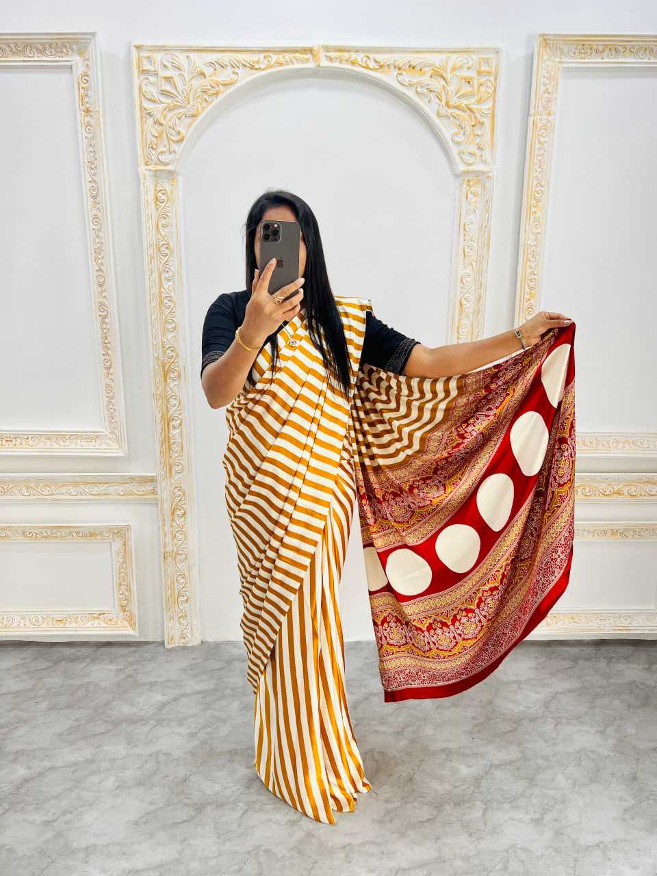 Ynf Gajji Silk RIN207 2204 Sarees Wedding Collections Festive Collections Wholesale Printed Sarees Silk Sarees Sarees With Blouse Manufacturer