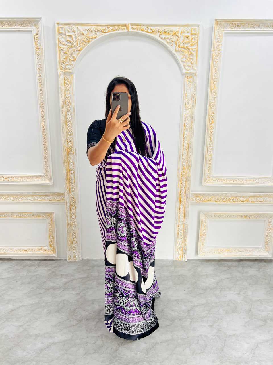 Ynf Gajji Silk RIN207 2204 Sarees Wedding Collections Festive Collections Wholesale Printed Sarees Silk Sarees Sarees With Blouse Manufacturer