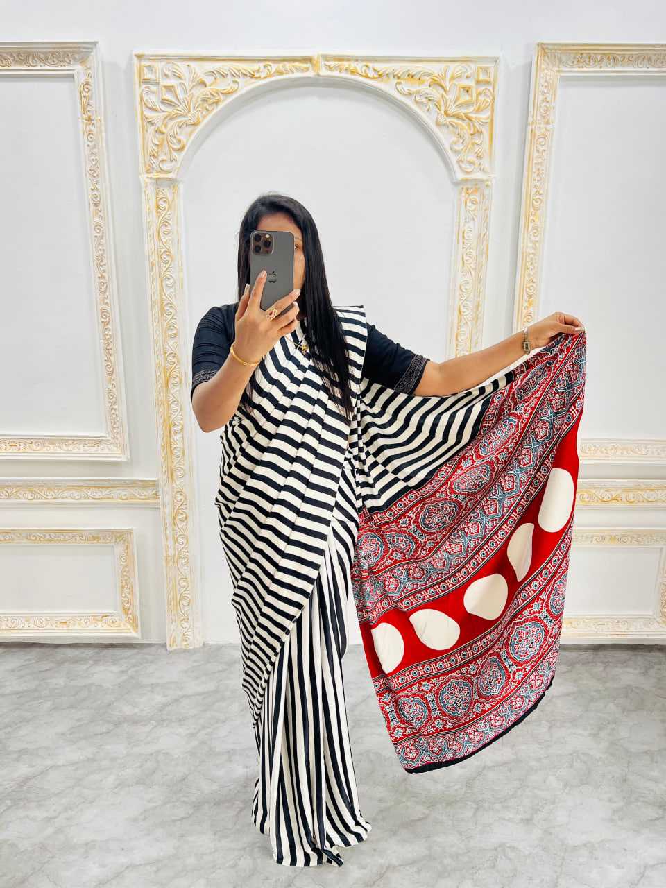 Ynf Gajji Silk RIN207 2204 Sarees Wedding Collections Festive Collections Wholesale Printed Sarees Silk Sarees Sarees With Blouse Manufacturer