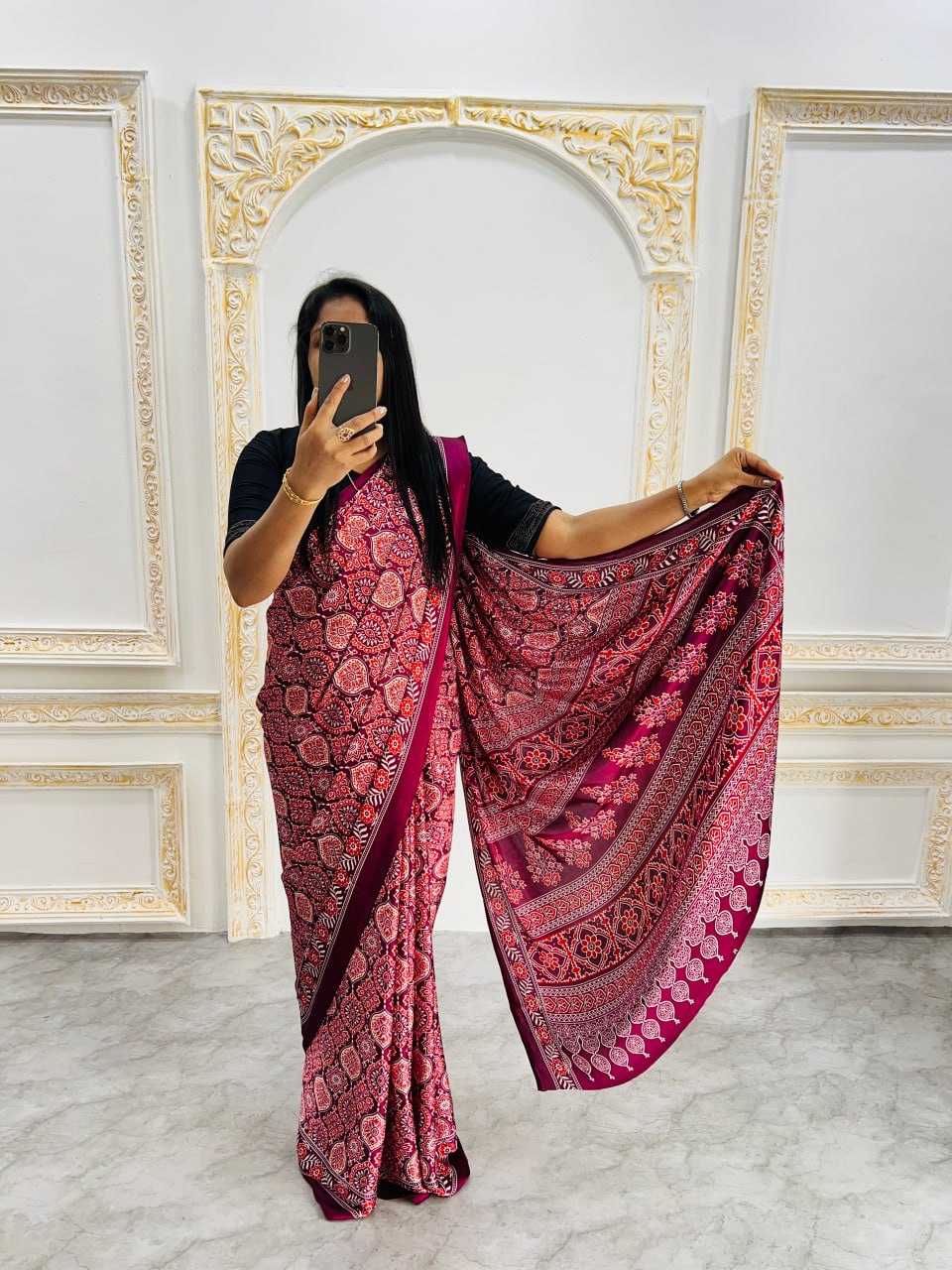 Ynf Gajji Silk RIN207 2215 Sarees Silk Sarees Wedding Collections Wholesale Ajrakh Sarees Gajji Modal Sarees Crepe Silk Saree Manufacturer
