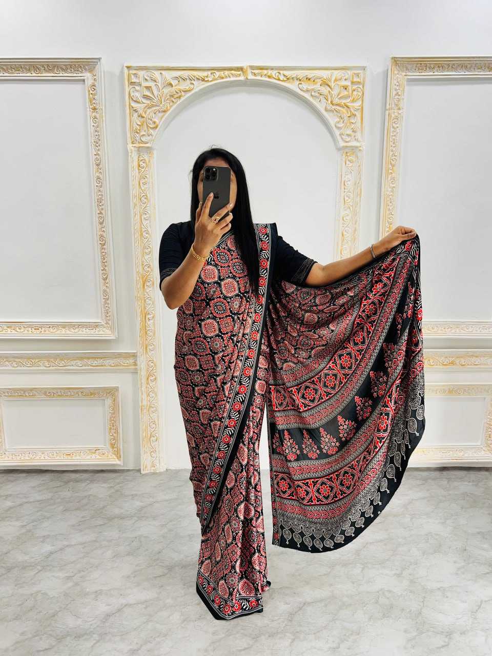Ynf Gajji Silk RIN207 2215 Sarees Silk Sarees Wedding Collections Wholesale Ajrakh Sarees Gajji Modal Sarees Crepe Silk Saree Manufacturer