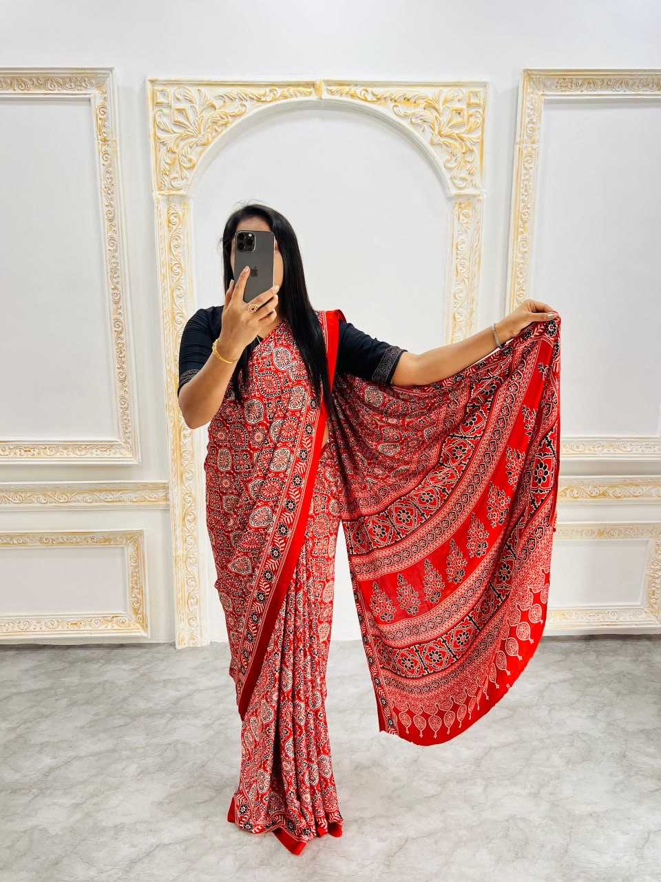 Ynf Gajji Silk RIN207 2215 Sarees Silk Sarees Wedding Collections Wholesale Ajrakh Sarees Gajji Modal Sarees Crepe Silk Saree Manufacturer