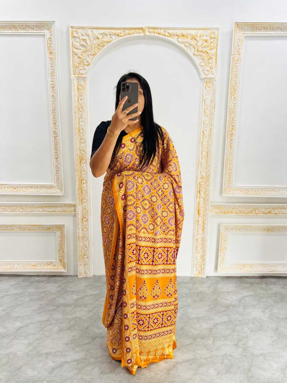 Ynf Gajji Silk RIN207 2215 Sarees Silk Sarees Wedding Collections Wholesale Ajrakh Sarees Gajji Modal Sarees Crepe Silk Saree Manufacturer