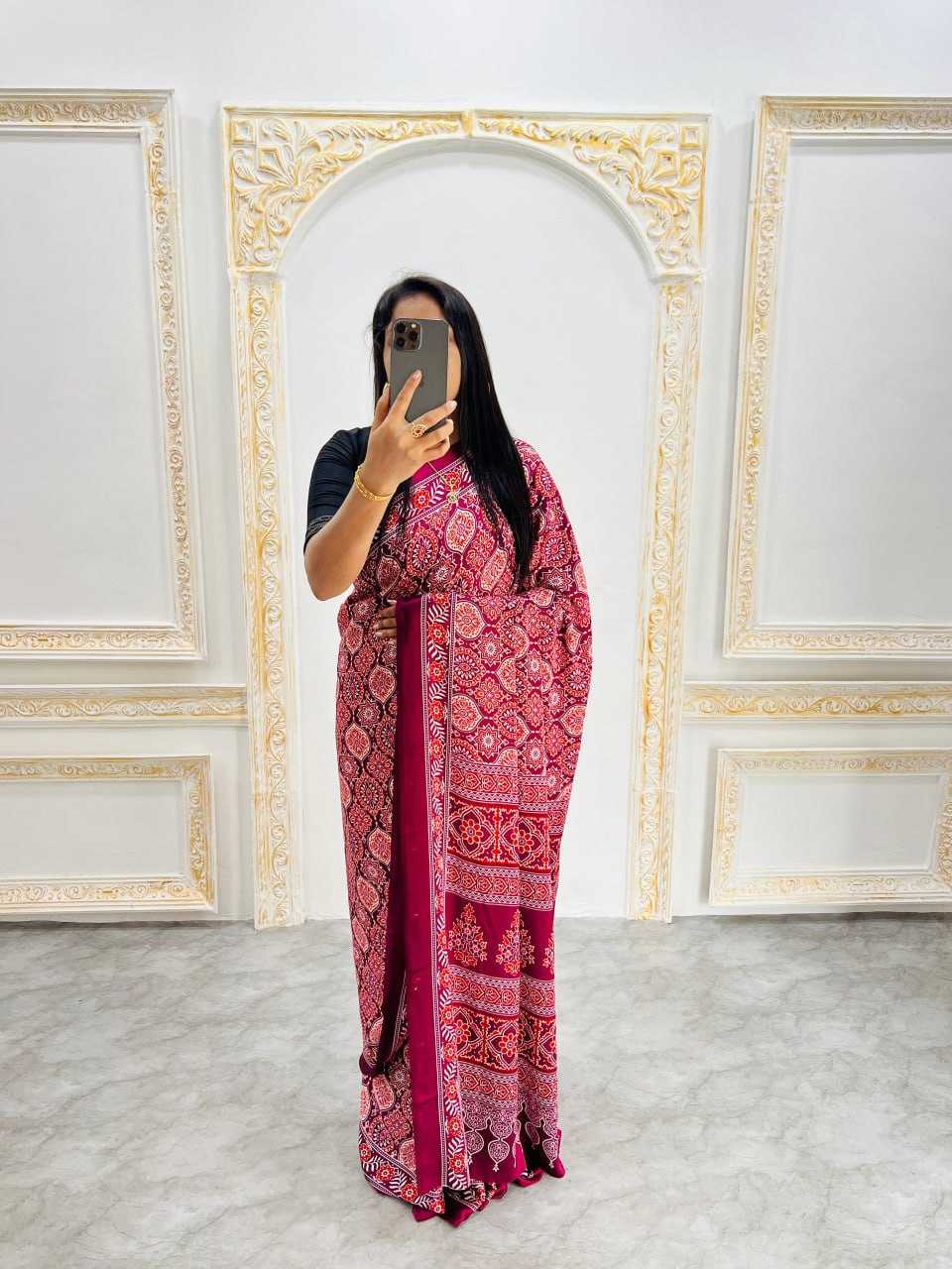 Ynf Gajji Silk RIN207 2215 Sarees Silk Sarees Wedding Collections Wholesale Ajrakh Sarees Gajji Modal Sarees Crepe Silk Saree Manufacturer