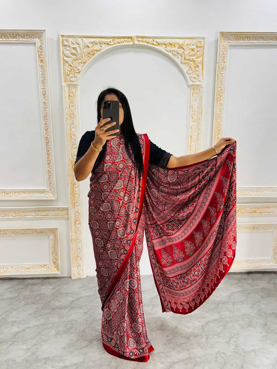 Ynf Gajji Silk RIN207 2215 Sarees Silk Sarees Wedding Collections Wholesale Ajrakh Sarees Gajji Modal Sarees Crepe Silk Saree Manufacturer