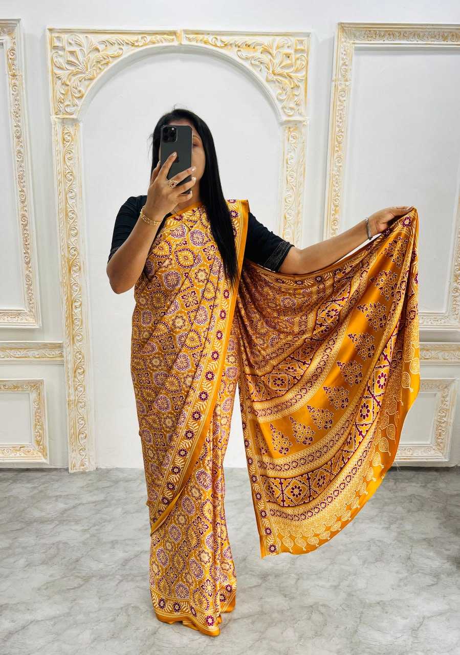 Ynf Gajji Silk RIN207 2215 Sarees Silk Sarees Wedding Collections Wholesale Ajrakh Sarees Gajji Modal Sarees Crepe Silk Saree Manufacturer