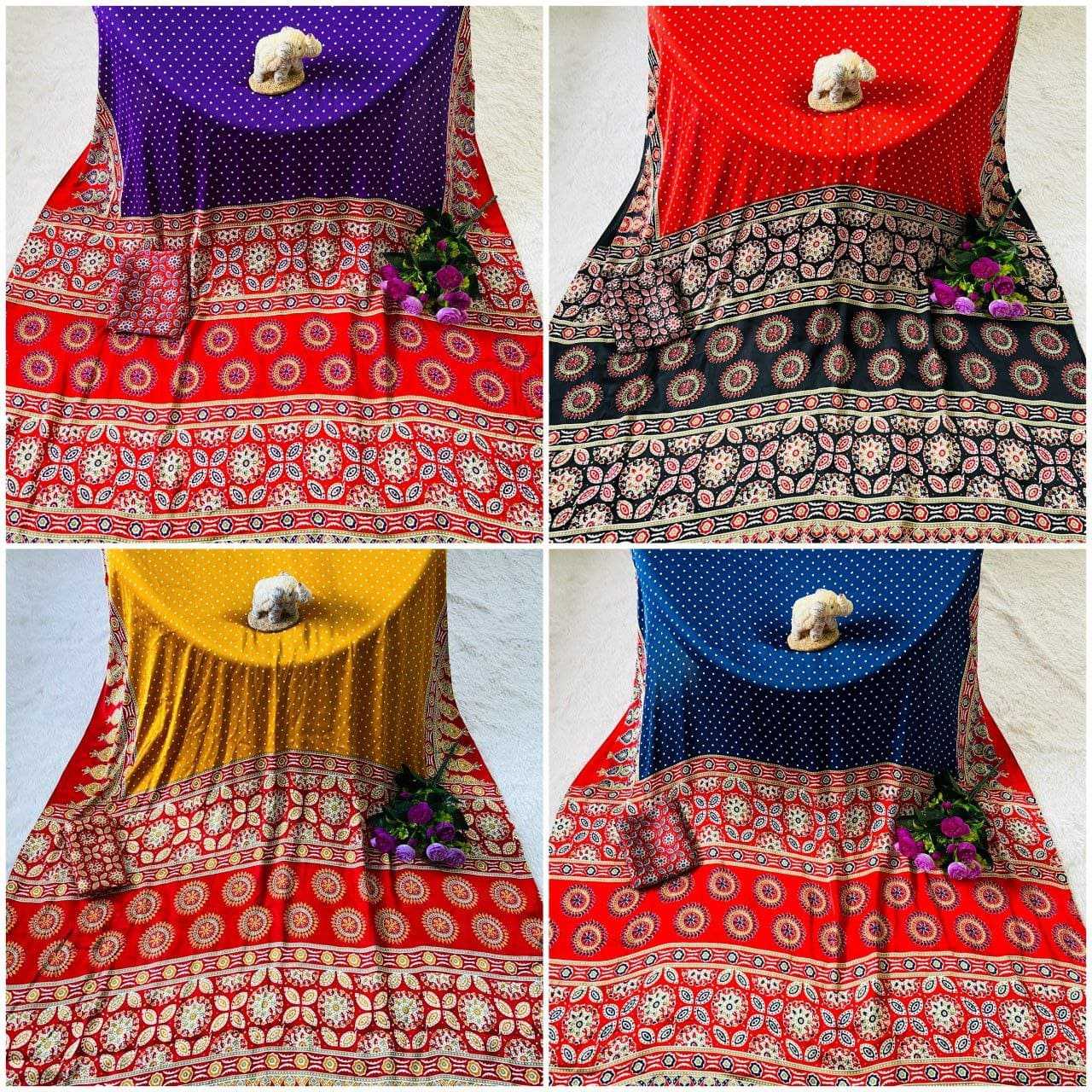 Ynf Gajji Silk RIN207 2235 Sarees Wedding Collections Festive Collections Wholesale Printed Sarees Silk Sarees Sarees With Blouse Manufacturer