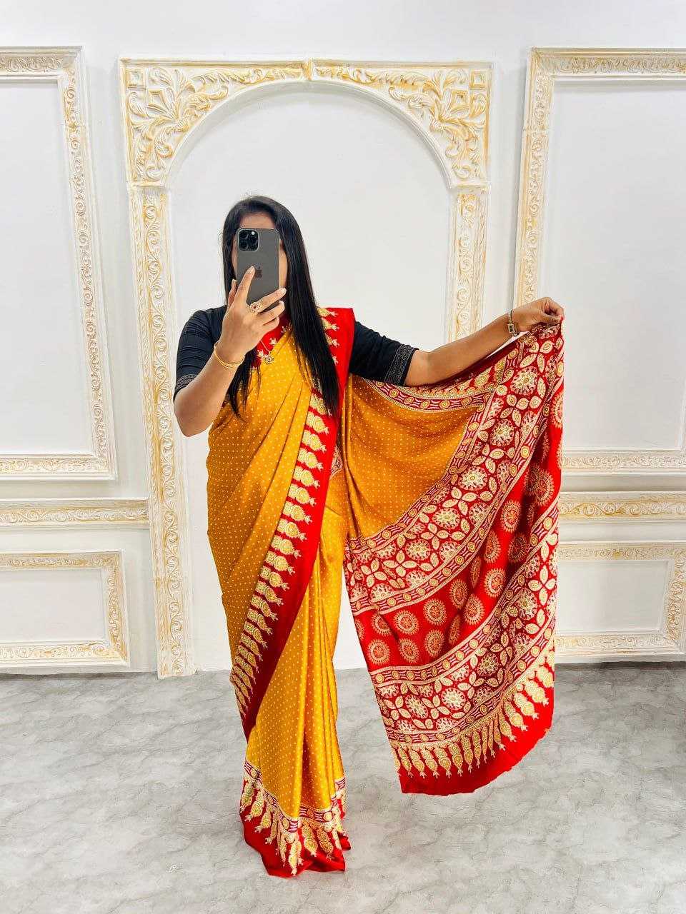 Ynf Gajji Silk RIN207 2235 Sarees Wedding Collections Festive Collections Wholesale Printed Sarees Silk Sarees Sarees With Blouse Manufacturer