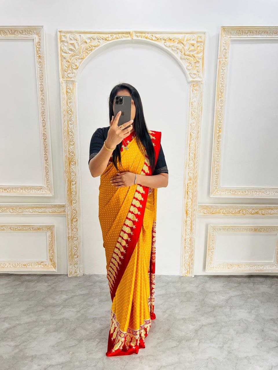 Ynf Gajji Silk RIN207 2235 Sarees Wedding Collections Festive Collections Wholesale Printed Sarees Silk Sarees Sarees With Blouse Manufacturer