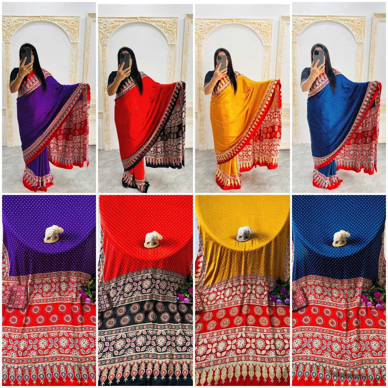 Ynf Gajji Silk RIN207 2235 Sarees Wedding Collections Festive Collections Wholesale Printed Sarees Silk Sarees Sarees With Blouse Manufacturer