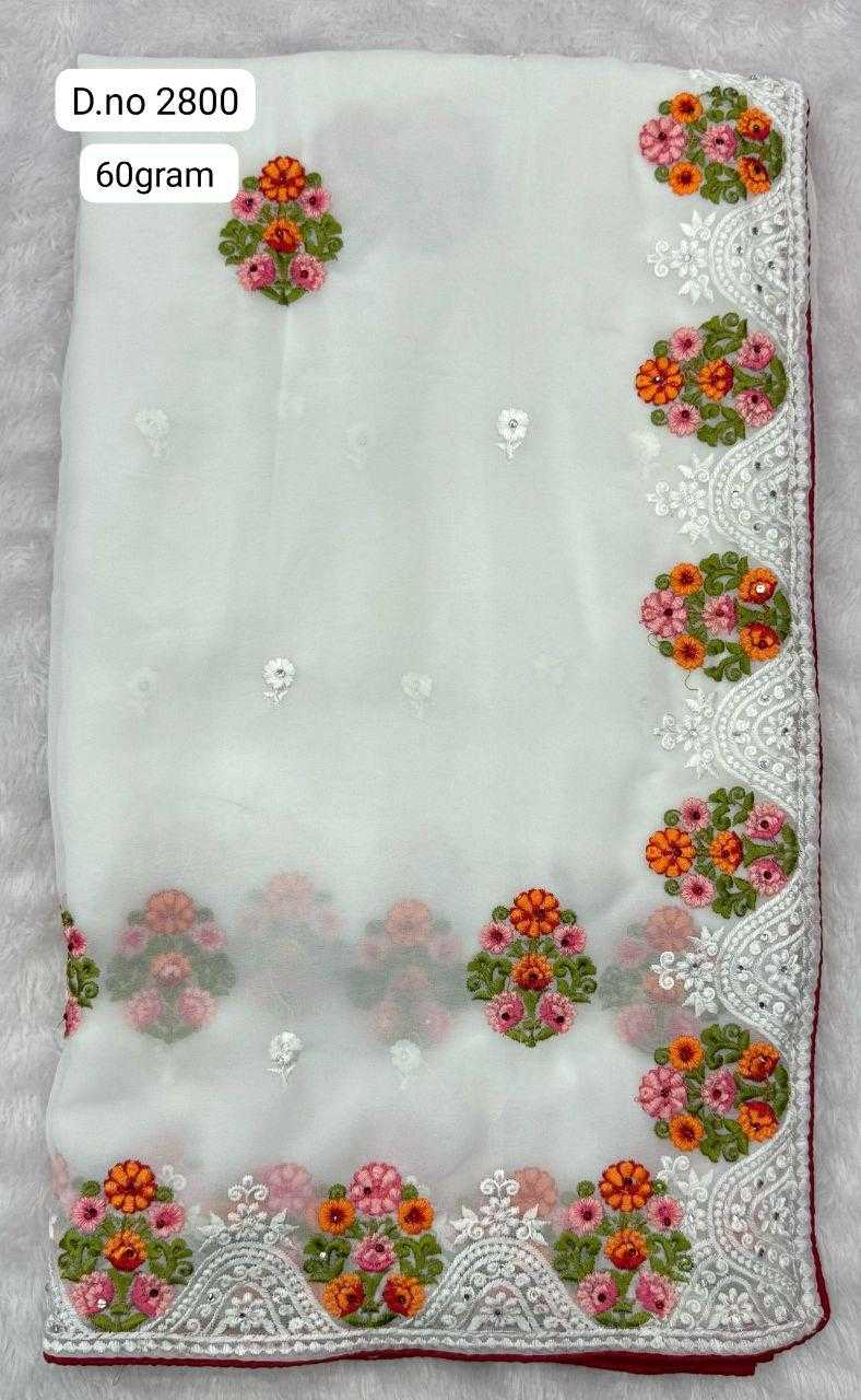 Ynf Georgette KESH114 2800 Sarees Wedding Collections Festive Collections Wholesale Georgette Sarees Embroidered Sarees Onam Collections Manufacturer