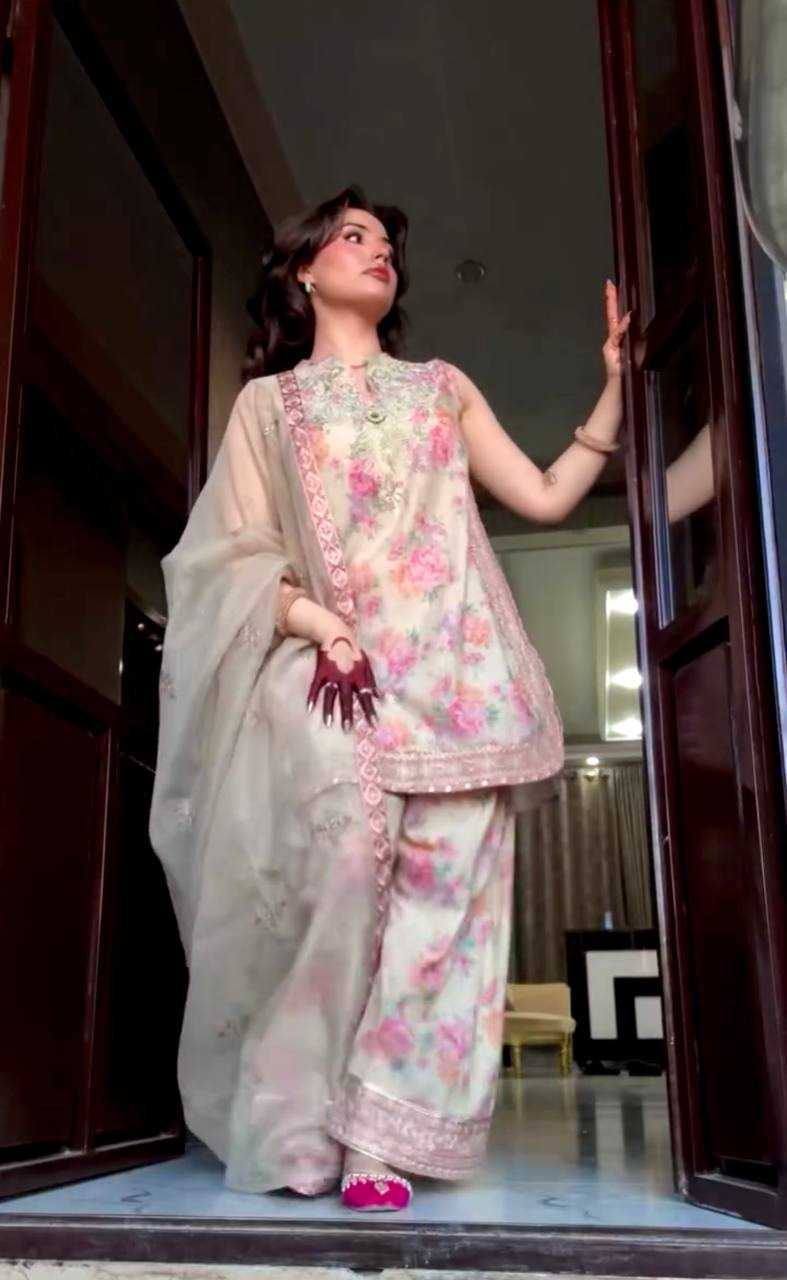 Ynf Georgette KESH141 206 Suits & Dresses Wedding Collections Festive Collections Wholesale Printed Suits Georgette Suit Wedding Outfits Manufacturer