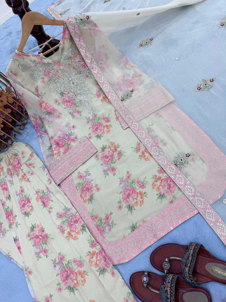 Ynf Georgette KESH141 206 Suits & Dresses Wedding Collections Festive Collections Wholesale Printed Suits Georgette Suit Wedding Outfits Manufacturer