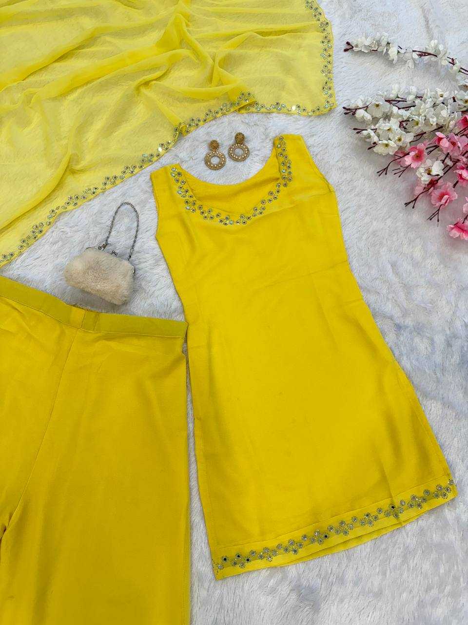 Ynf Georgette KESH154 298 Kurti Wholesale Fancy Kurti Georgette Kurti Kurti With Palazzo Manufacturer