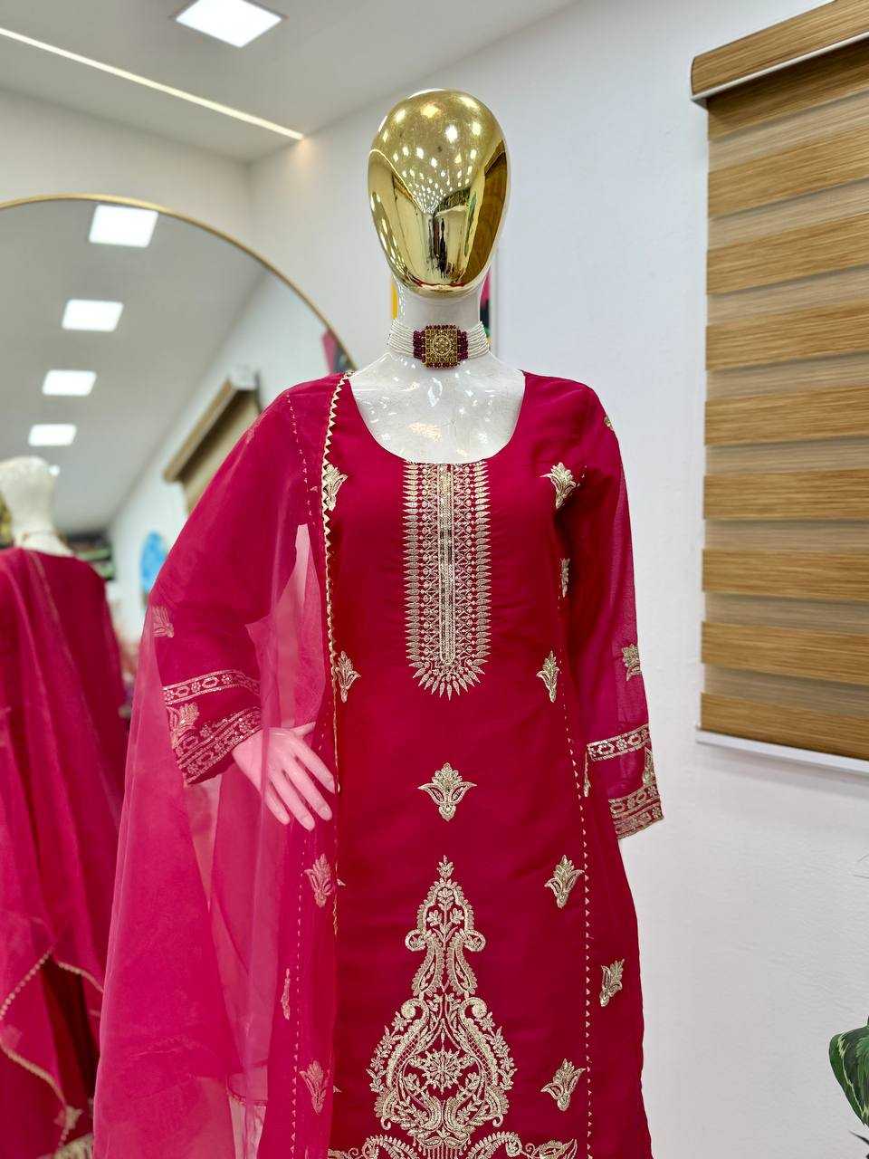 Ynf Georgette KESH158 9021 Suits & Dresses Wedding Collections Festive Collections Wholesale Palazzo Suit Georgette Suit Party wear suits Manufacturer