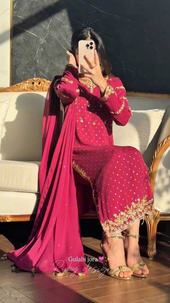 Ynf Georgette KESH461 1706 Suits & Dresses Wholesale Ladies Suits Embroidery Suits Party Wear Dresses Manufacturer