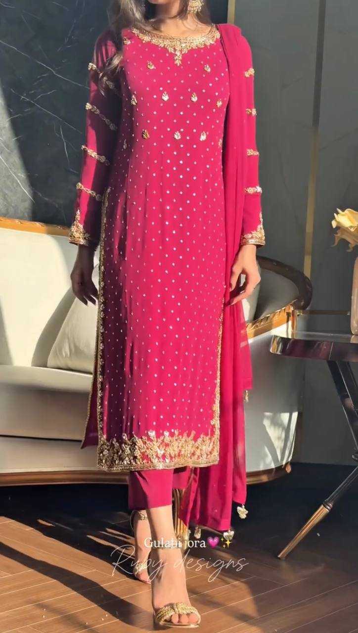 Ynf Georgette KESH461 1706 Suits & Dresses Wholesale Ladies Suits Embroidery Suits Party Wear Dresses Manufacturer