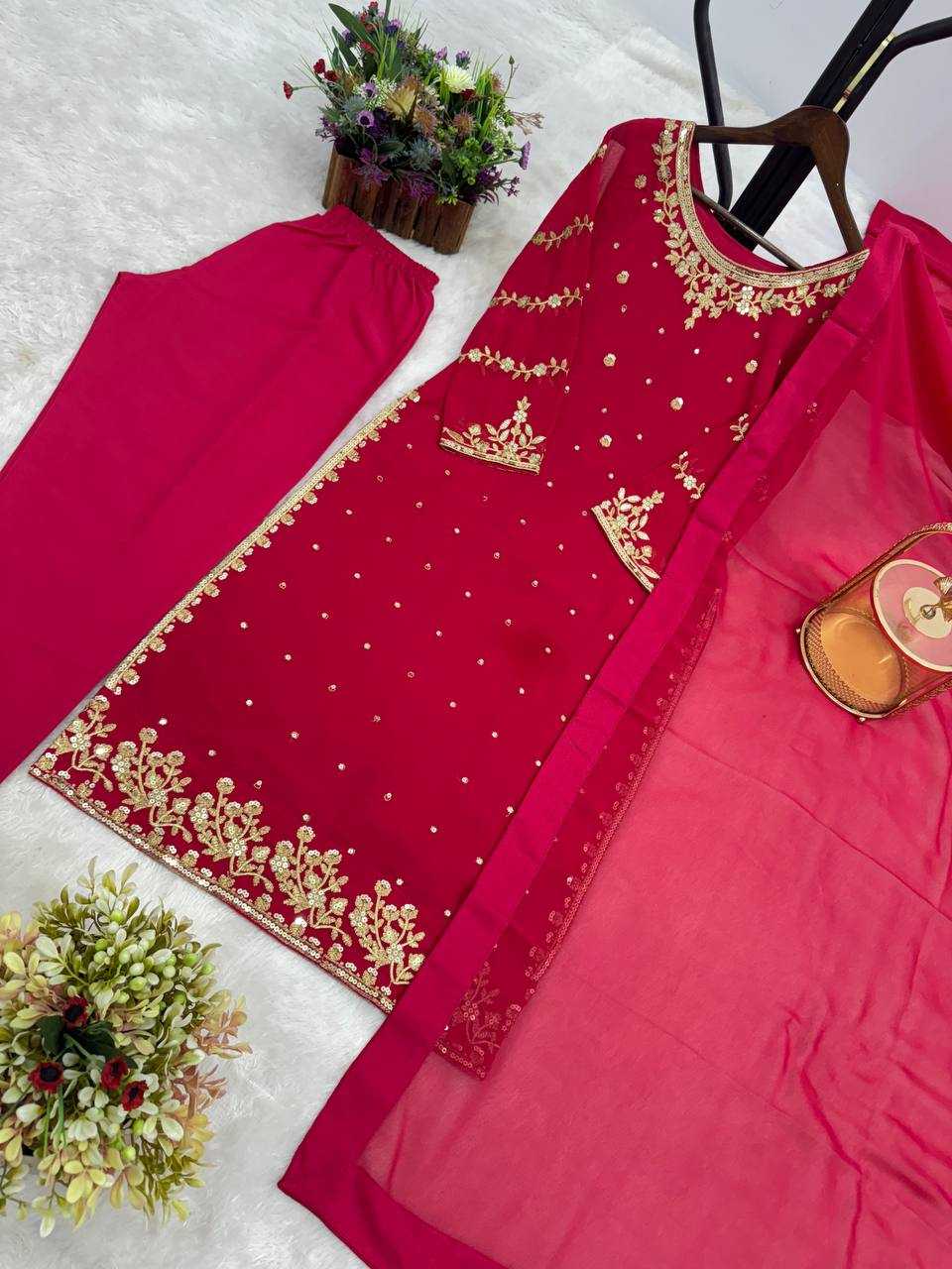 Ynf Georgette KESH461 1706 Suits & Dresses Wholesale Ladies Suits Embroidery Suits Party Wear Dresses Manufacturer