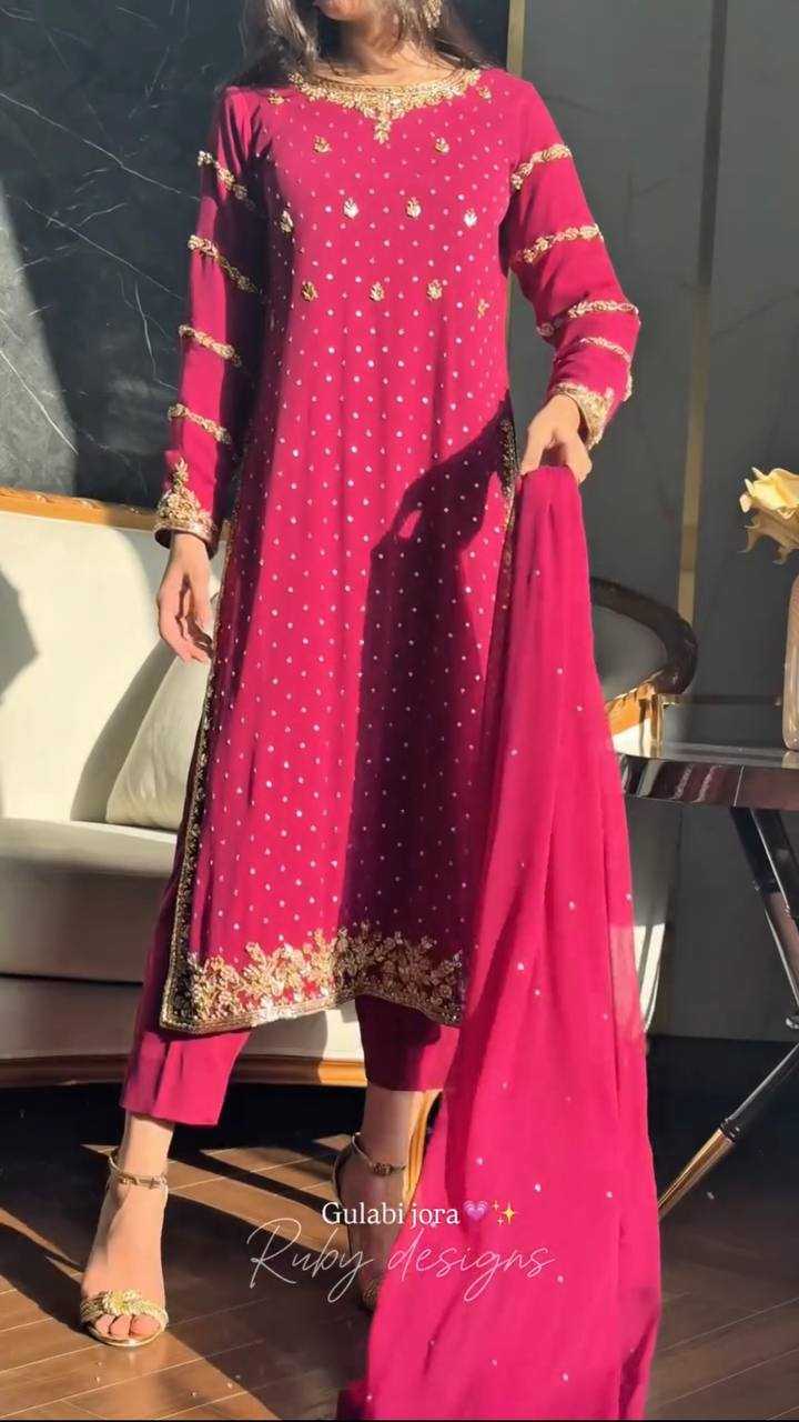 Ynf Georgette KESH461 1706 Suits & Dresses Wholesale Ladies Suits Embroidery Suits Party Wear Dresses Manufacturer
